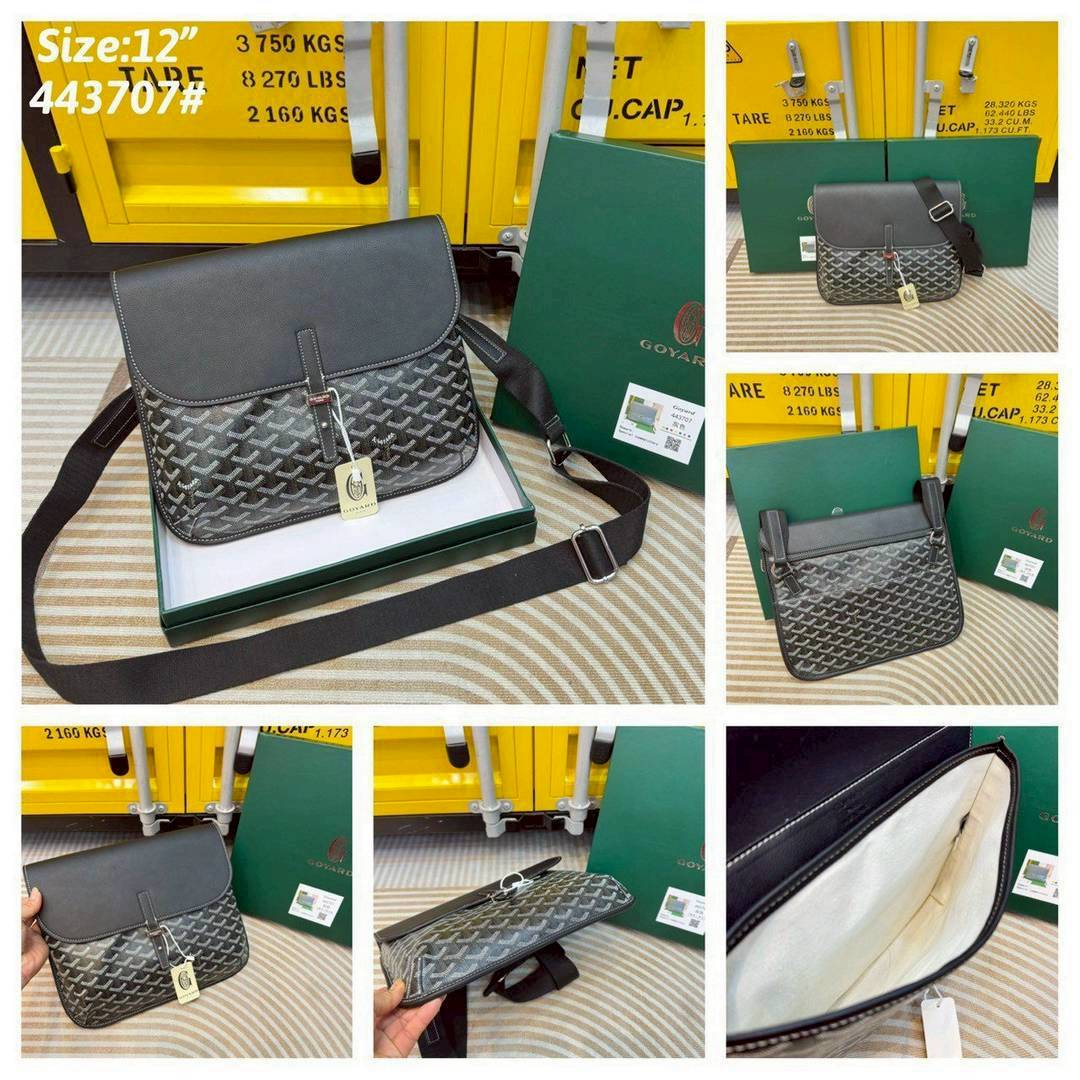 Goyard Coursier Messenger bag กระเป๋าแมสเซ็นเจอร์ดีไซน์ใหม่ กะทัดรัดใช้งานได้อย่างคล่องตัว เหมาะมากสำหรับสายสปอร์ต ที่สุดของความหรูตอบโจทย์การใช้งาน ใบจริงสวยงามตามรูปค่ะ