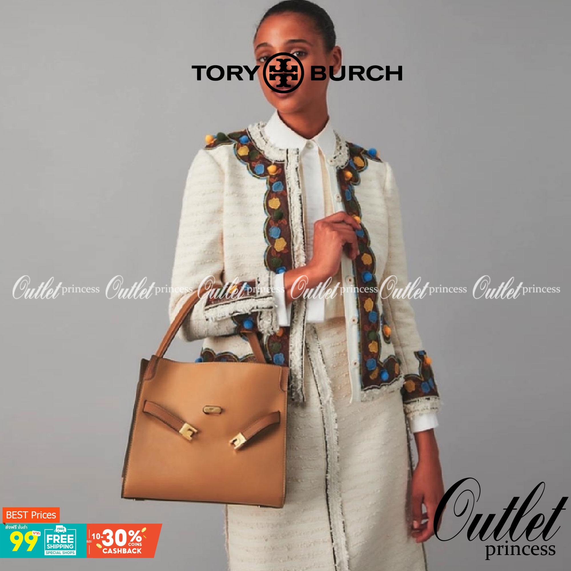 Tory burch lee radziwill pebbled small double bag กระเป๋า Lee Radziwill Double Bag สุดหรู ที่คำนึงถึงการเลเยอร์หนังและหนังกลับอย่างประณีตลงไปในงานดีไซน์ สามารถปรับปากกระเป๋าได้ 3 แบบตามต้องการ พร้อมนำเอาความเป็น American Luxury มาตีความใหม่ผ่านแง่มุมของคว