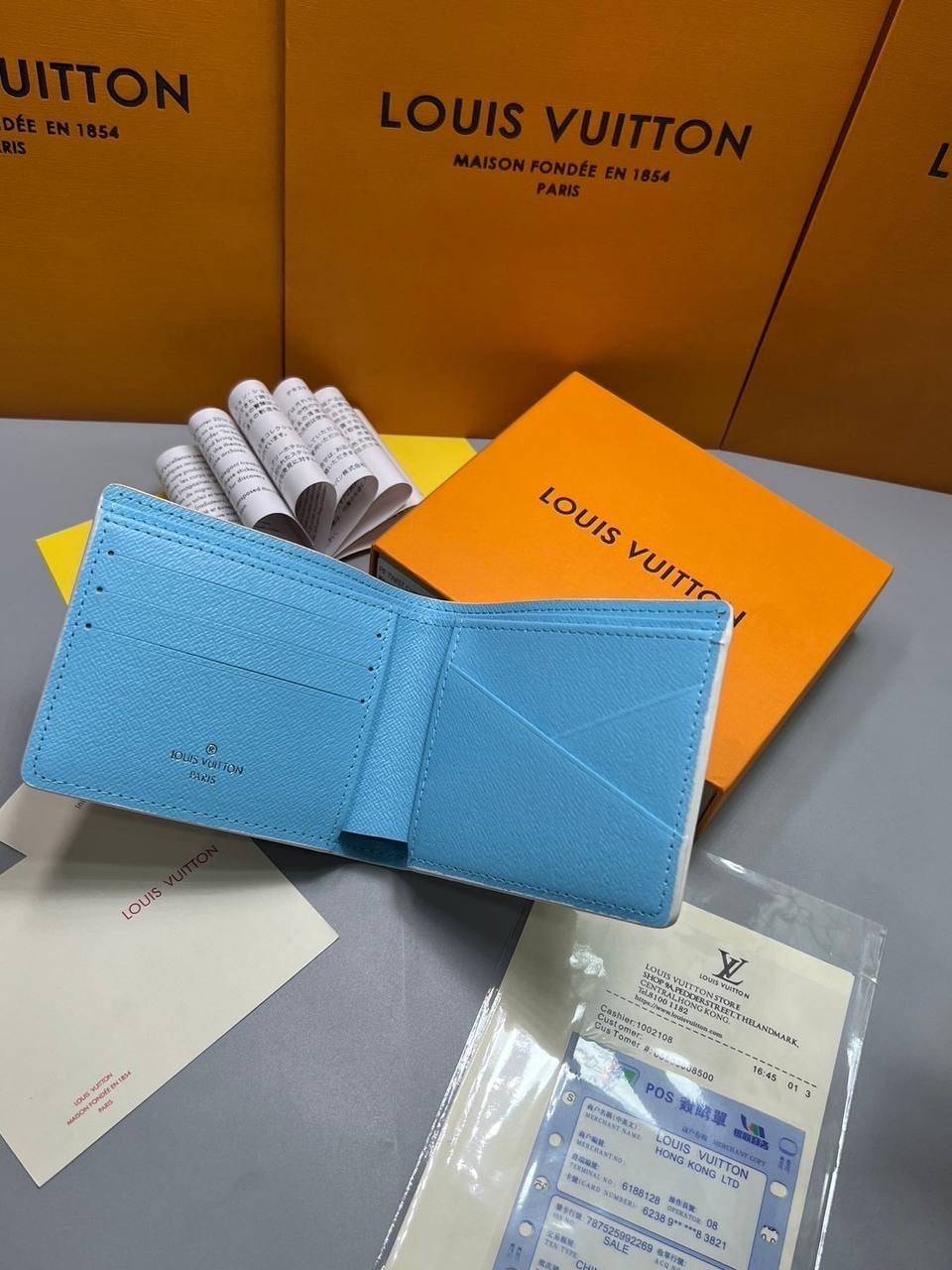 ORI หนังแท้ | LV Long Wallet / LV Short Wallet / LV Brazza Monogram Comic Wallet กระเป๋าสตางค์ใบยาว กระเป๋าสตางค์ใบสั้น กระเป๋าสตางค์ผู้ชาย