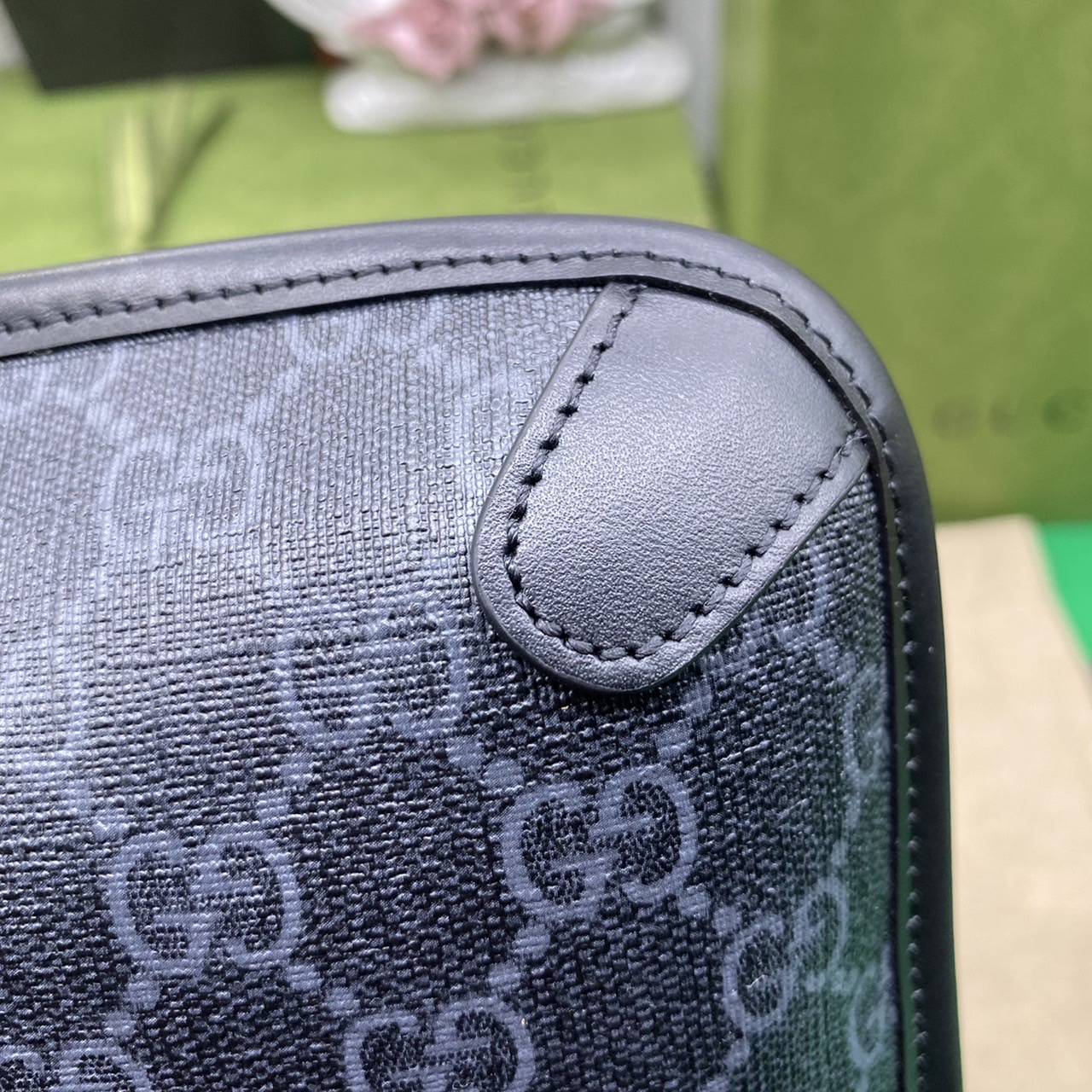 หนังแท้ GUCCI GG Black belt bag พร้อมส่งที่ไทย