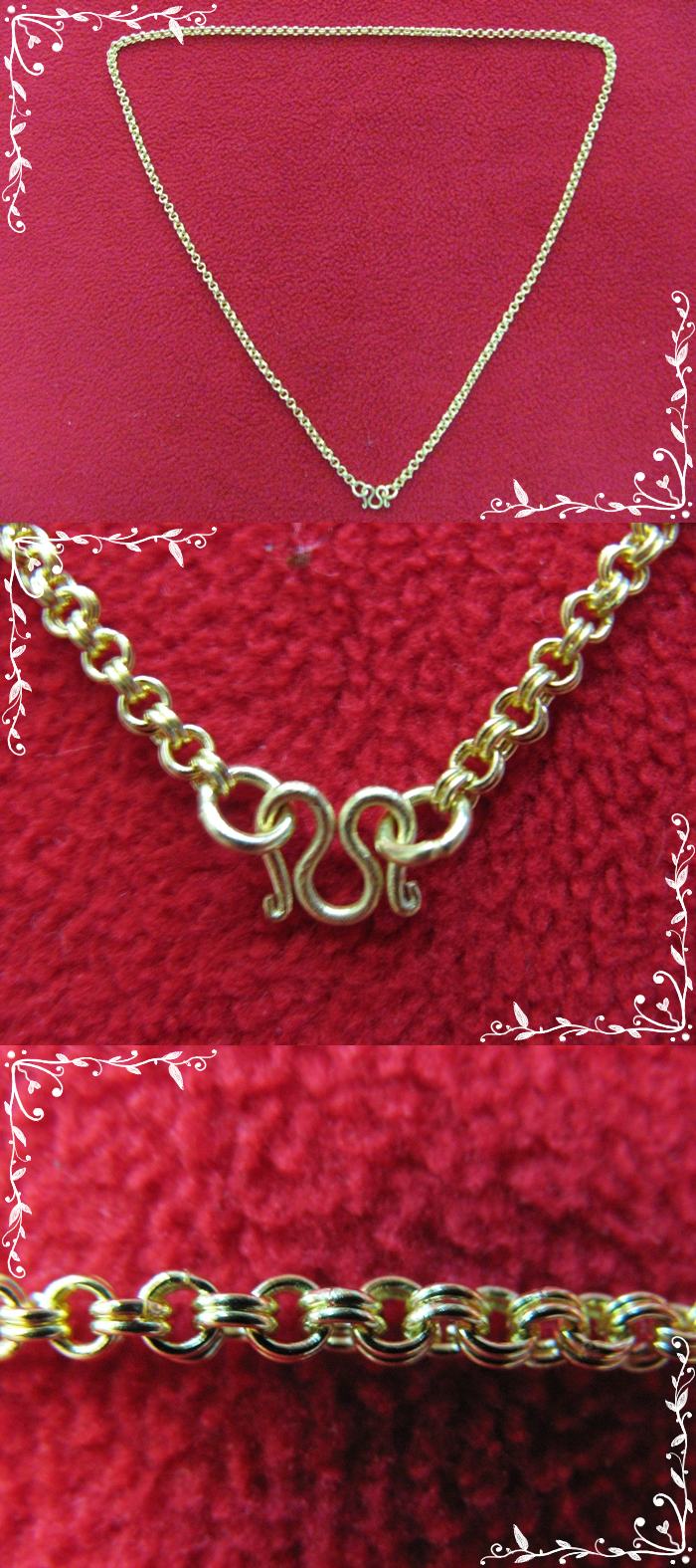 สร้อยคอผู้หญิงทำจากเหรียญ25,50ส.ต.ลายห่วงคู่แบบสั้น ความยาวทั้งเส้น 18 นิ้วค่ะ