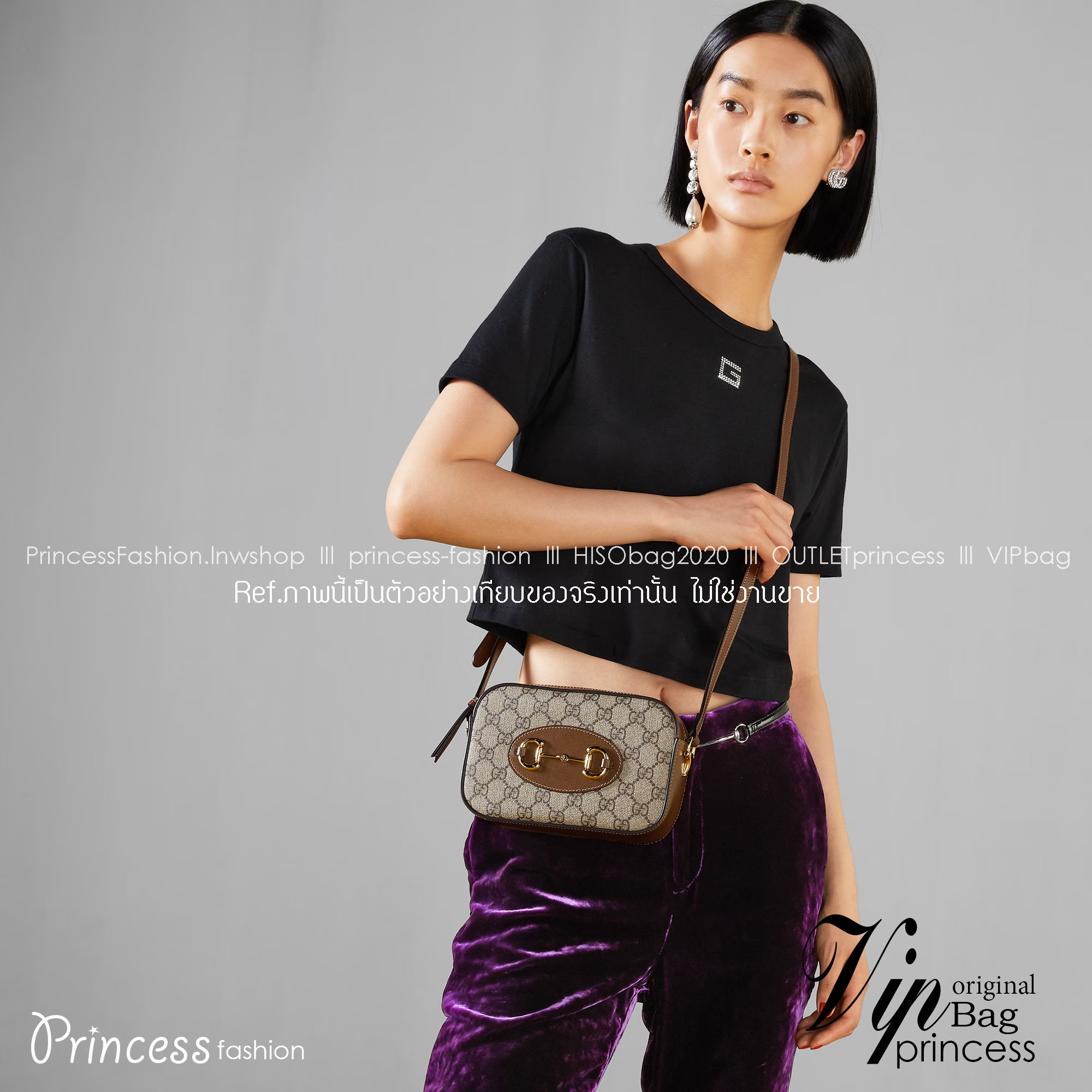 GG HORSEBIT 1955 SMALL SHOULDER BAG ที่สุดของความคลาสสิค กับกระเป๋าสะพายทรง camera ที่ใช้งานง่ายและคล่องตัว โดดเด่นด้วยอะไหล่โลโก้วินเทจเอกลักษณ์
