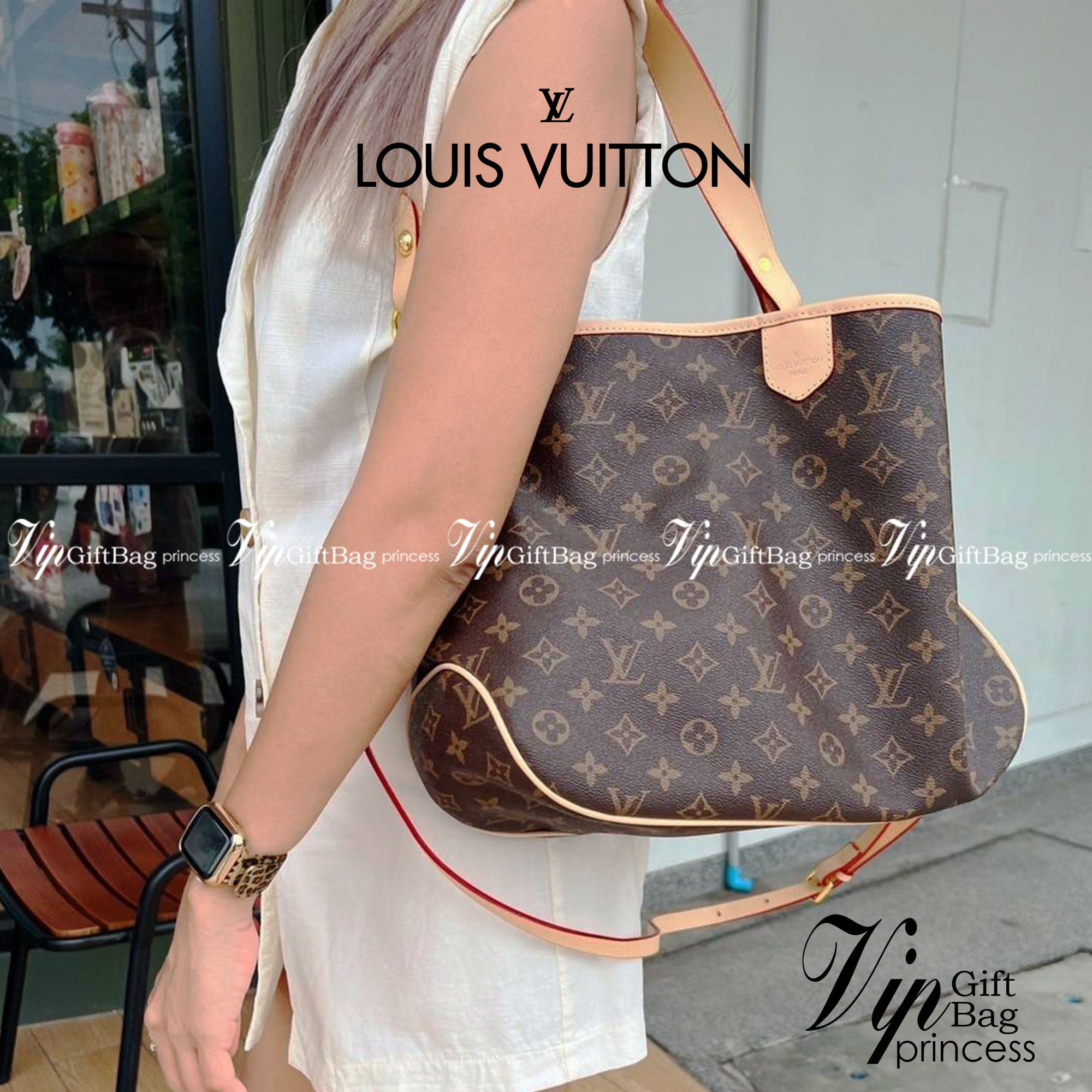 Louis Vuitton Monogram Delight Canvas กระเป๋าสะพายข้างทรงสูงใบใหญ่หนังแกะสังเคราะห์ หูหิ้วปั้มโลโก้ ด้านในมี1ช่องซิป 1ช่องใส่ของจุกจิ๊ก อะไหล่ทองหรูหรา มีสายยาว ถอดสายได้ ปรับระดับได้ จุของได้เยอะ หรูหรา สวยงาม เหมาะกับทุกโอกาศ ต้องมีติดตู้ห้ามพลาดเลยค่า