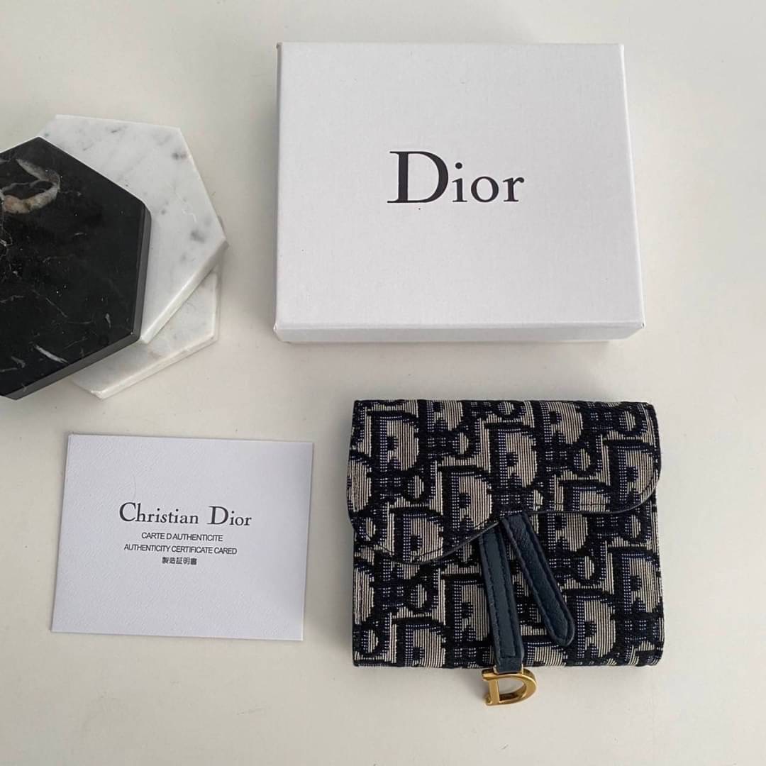 พร้อมส่ง 3 แบบ Dior wallet monogram MEN / DIOR Trifold Wallet / DIOR Coin 7 Card Wallet กระเป๋าสตางค์ดิออร์ กระเป๋าใส่เหรียญใส่การ์ด เกรดออริ สลับแท้ 1:1 ใช้ต่างประเทศได้