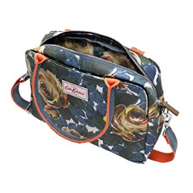 Cath Kidston Matt Oilcloth Busy Bag Handbag Crossbody Dimension: 34 x 22 x 12 cm / Strap 120 cm 2 way use, either use as a handbag or a cross body bag Waterproof matt oilcloth surface 2015AW Season's Oxford Rose Print in Deep Blue Colour