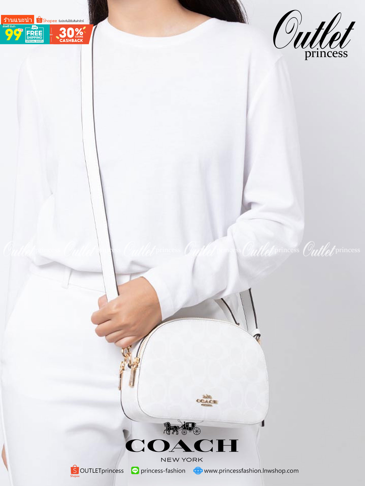 COACH SERENA SATCHEL CROSSBODY BAG กระเป๋าทรงโดมเล็ก น่ารัก แต่ใส่ของได้จุเลยทีเดียว!! มี2ช่องซิปหลัก ช่องค่อนข้างกว้าง สามารถใส่กระเป๋าเงินใบกลางได้;ของจำเป็นอื่นๆได้ครบเลยค่ะ มีช่องเล็กให้ใส่ของจุกจิก ด้านหลังมีช่องเล็กให้อีกช่องค่ะ พร้อมสายยาวถอดออกได้