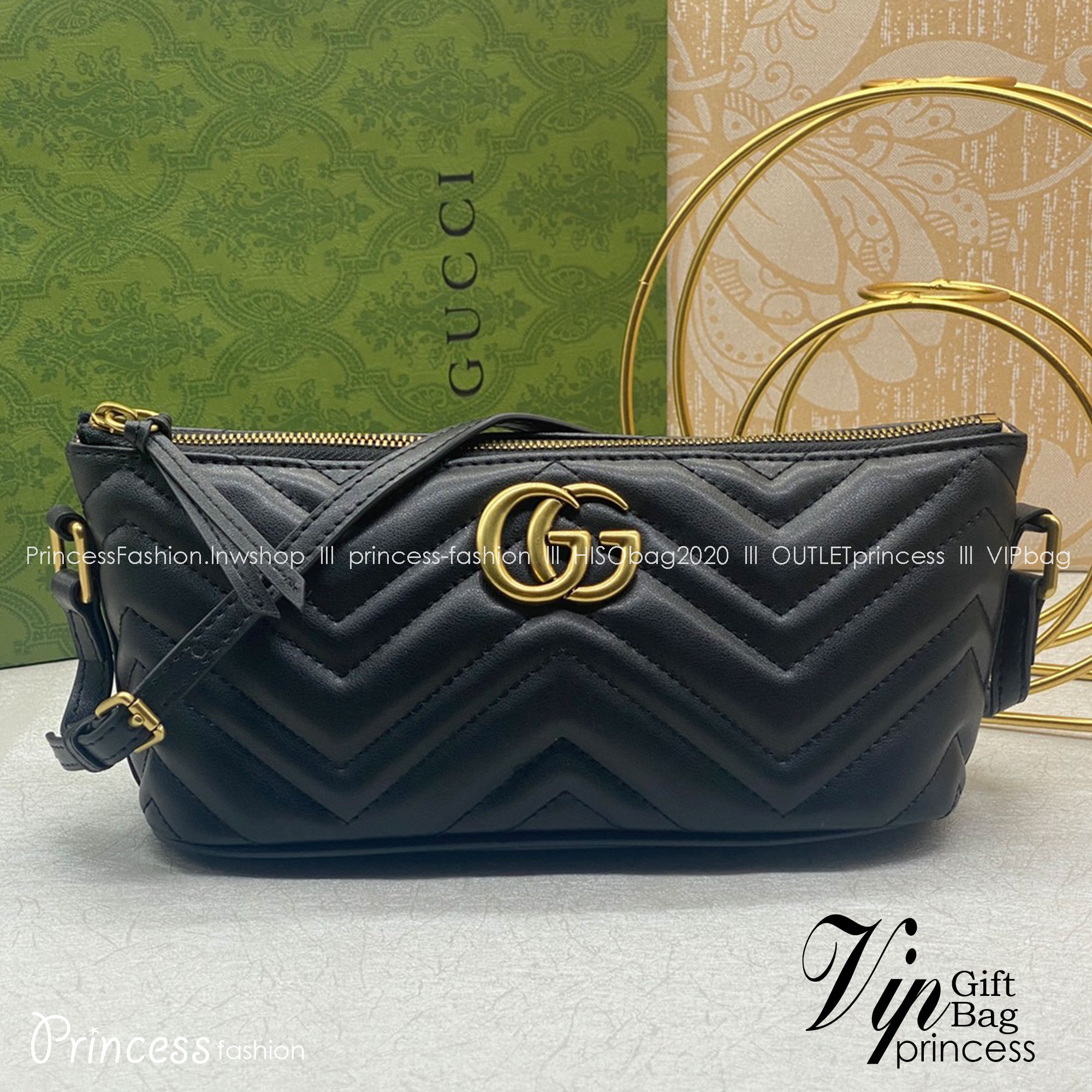 GUCCI GG Marmont shoulder bag / GUCCI Marmont เกรดออริจินอล 1:1 ใช้งานต่างประเทศได้ รุ่นใหม่ล่าสุด