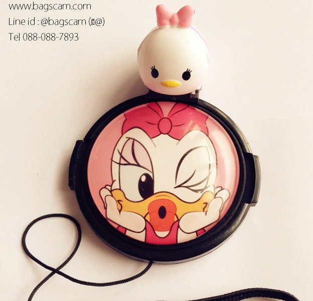 ฝาปิดเลนส์ ลายการ์ตูน ป้องกันฝาเลนส์หาย