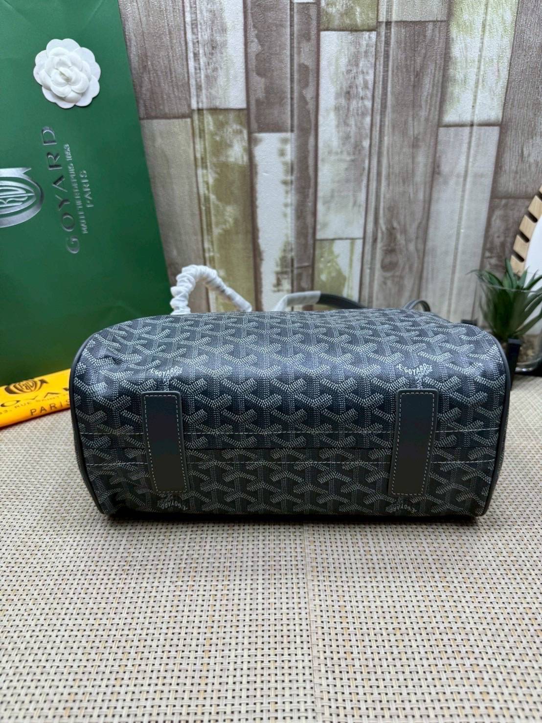 ORI หนังแท้ | GOYARD Rouette Souple Bag 30cm กระเป๋าสะพายแบรนด์หรูสัญชาติฝรั่งเศส สะท้อนถึงความเบา ความยืดหยุ่น คือการแสดงออกถึงแก่นแท้ของโมดูลาร์ของ Maison