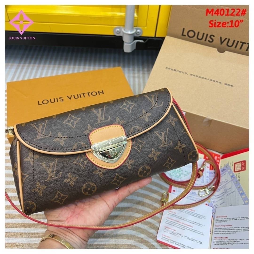 LV Monogram Canvas Beverly Clutch Bag / LV Monogram Pochette Beverly Shoulder Bag กระเป๋าทรงคลัช ทรงพอช งานวินเทจ ลายโมโนแกรม ถือหรือสะพายไหล่ได้ สวยหรูตลอดกาล