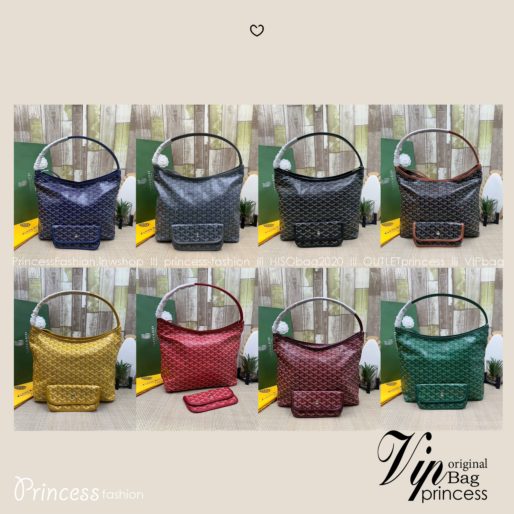 พร้อมส่ง 8 สี ORI หนังแท้ | Goyard Bohème Hobo Bag กระเป๋าสะพายทรงโฮโบ สะท้อนถึงความเบา ความยืดหยุ่น เปิดปิดแบบซิป สะดวกสบายขึ้น