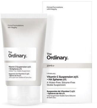 ส่งฟรีลงทะเบียนมีพร้อมส่งค่ะ The Ordinary Vitamin C Suspension 23% + HA Spheres 2% 30 ml