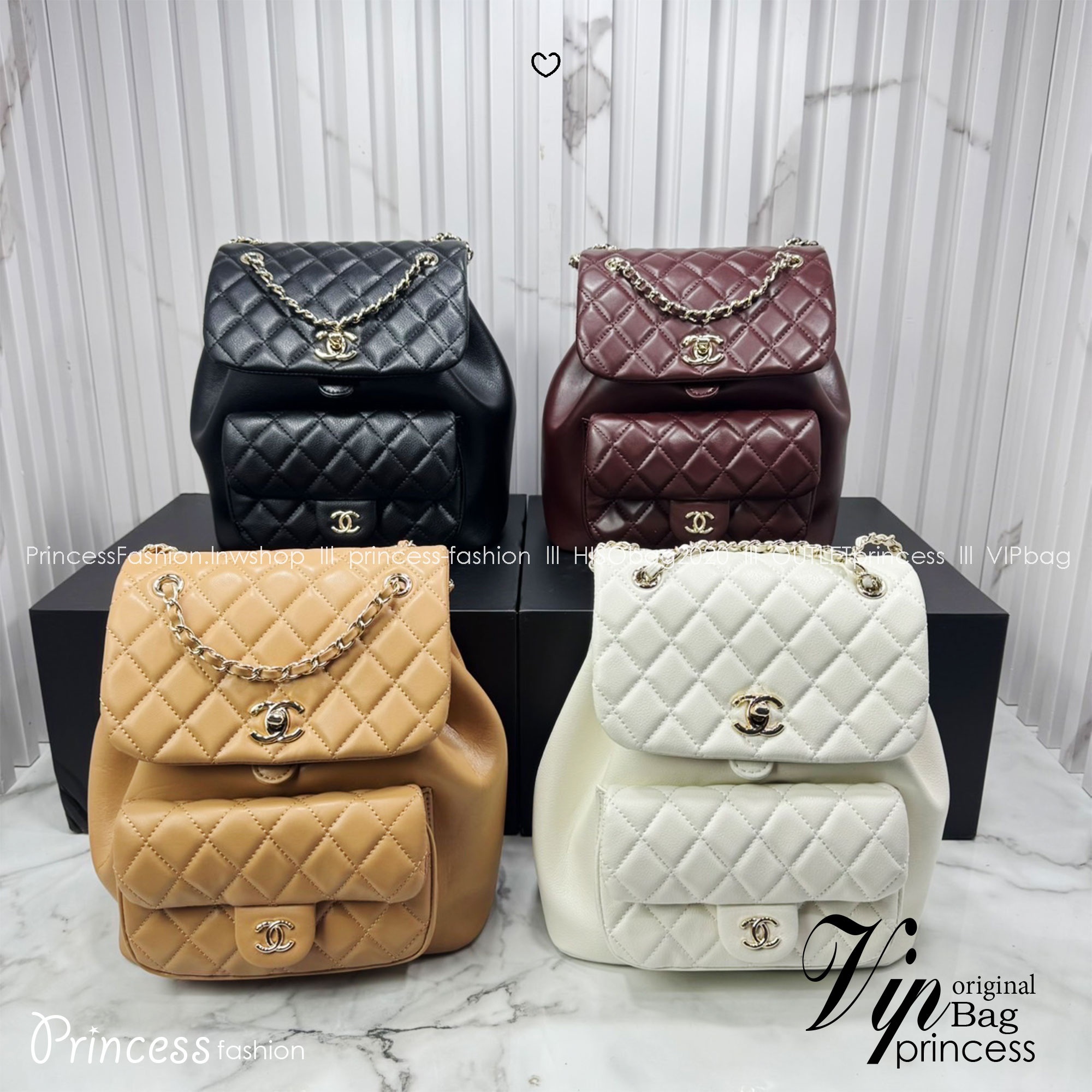 ORI หนังแท้ | Chanel Duma Backpack กระเป๋าเป้ไซส์มินิ น่ารักน่าใช้สุดๆ ไอเท็มยอดฮิต รูปทรงทันสมัย ดีเทลความสวยมากมาย