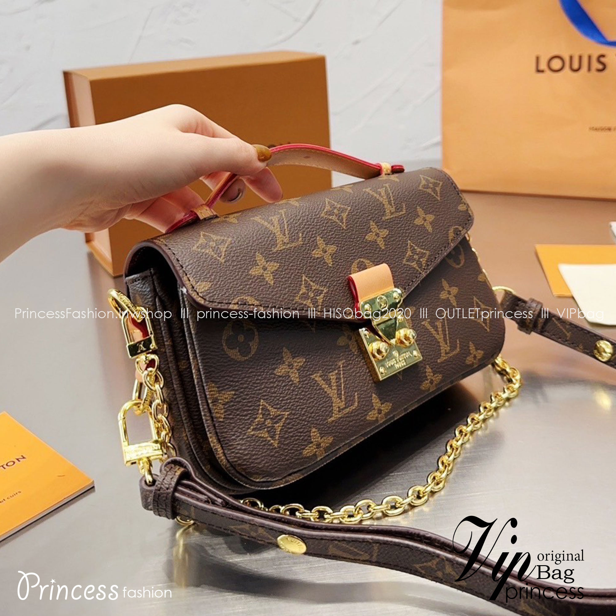 LV Pochette Métis East West / LV Metis / LV BAG พร้อมส่ง 5 สี กระเป๋าสะพายทรงพอช คลาสสิค ดีไซน์เรียบหรู งานสวยเป๊ะ