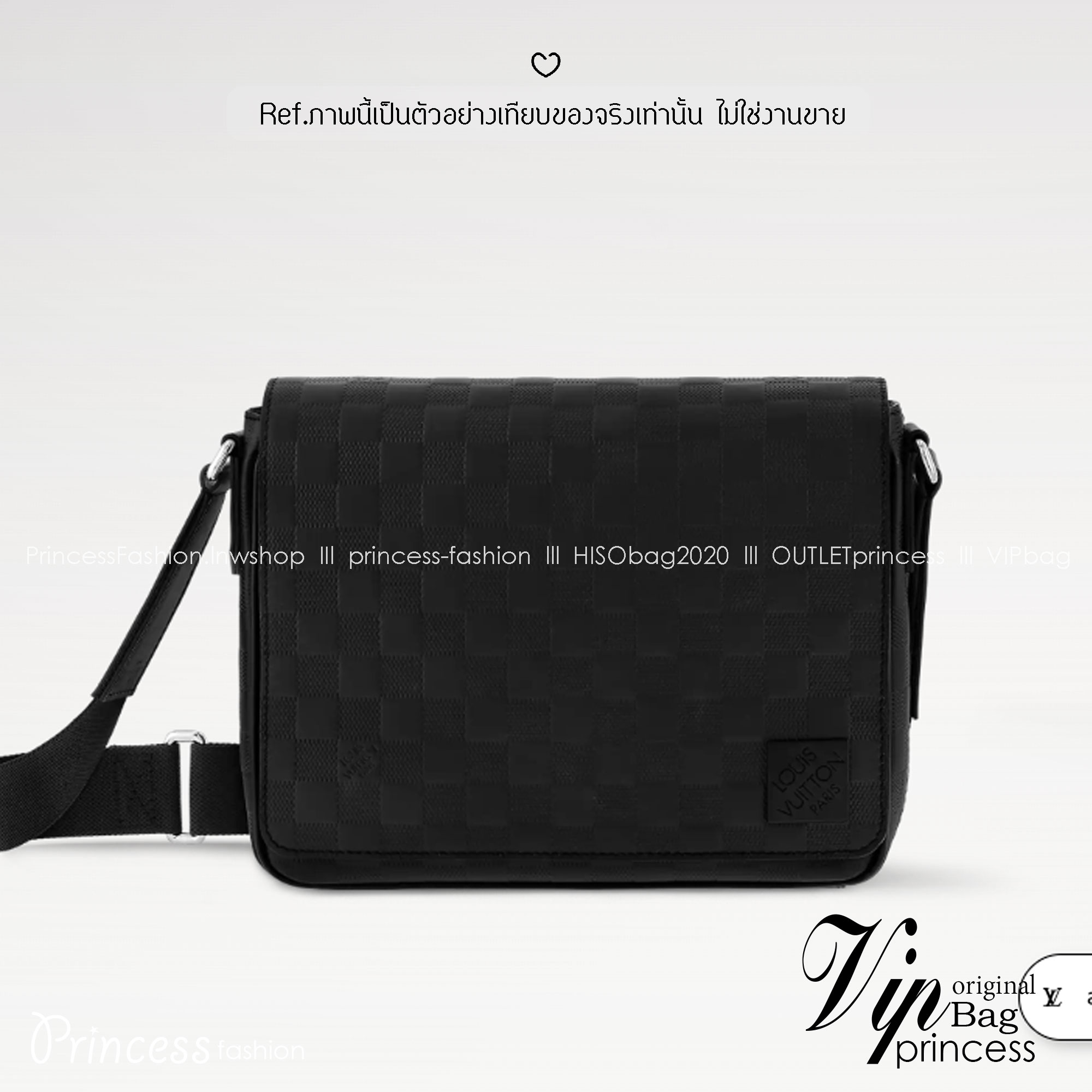 เกรดเทพ Top ORI | LV District PM Damier Infini leather กระเป๋าสะพายทรงแมสเซ็นเจอร์ หนังแท้ เกรดดีสุด เทียบแท้ ผ่านทุก ตม. ใช้งานได้ทั่วโลก