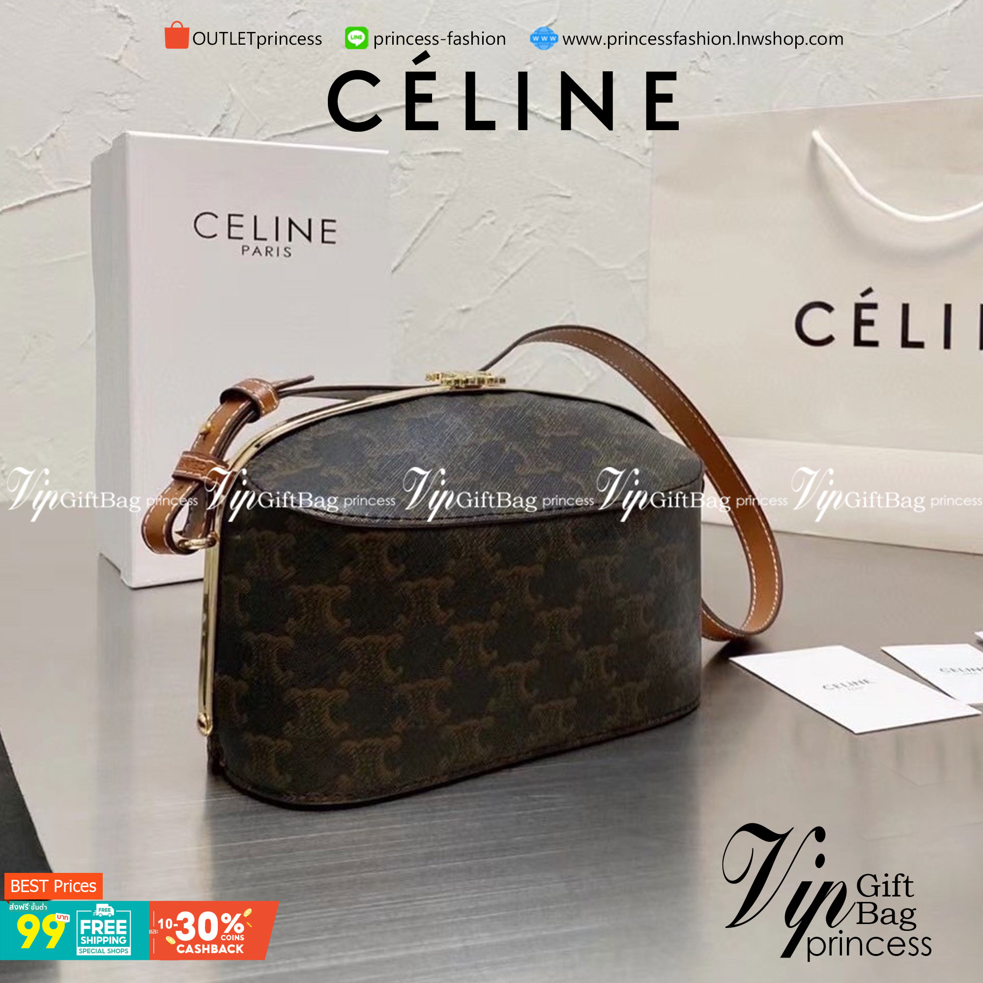 VIP 】CELINE lunch box vintage พร้อมส่งที่ไทยค่ะ! เรียบหรู ดูแพง ต้องรุ่นนี้เลยค่ะ หนังแท้ทรงกล่อง รุ่นนี้จะใช้แบบหิ้วออกงานหรือสะพายข้างวันทำงานหรือวันชิลลๆ ก็เหมาะมาก ใบขนาดกำลังดี สินค้าน่าใช้มากๆ ห้ามพลาดมีติดตัวสักใบนะคะ!