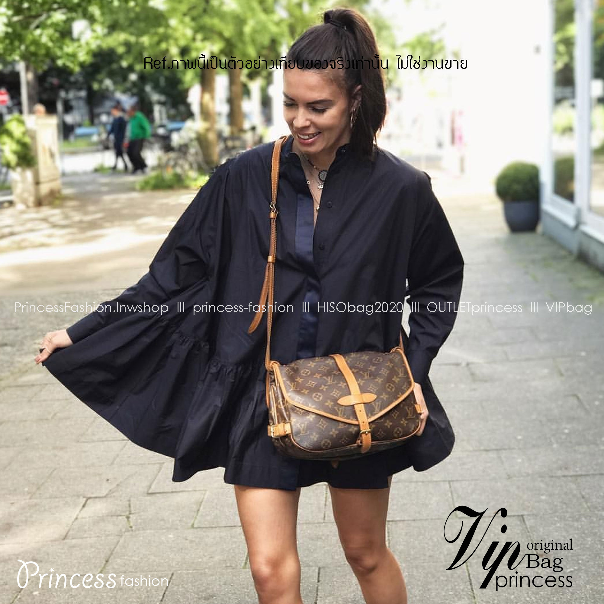 LV SAUMUR MM MONOGRAM BAG / LV Crossbody bag กระเป๋าสะพายพิมพ์ลายโมโนแกรมสุดหรูจากแบรนด์ดัง รูปทรงใช้งานง่าย ภายในจุของได้เยอะ ตอบโจทย์ให้กับทุกลุคทุกสไตล์ ใช้เป็น every ได้เลยค่ะ