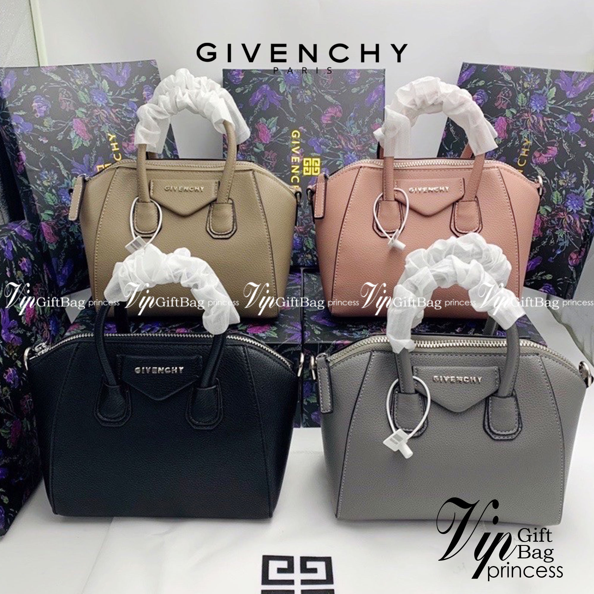 Givenchy Antigona Mini leather shoulder bag กระเป๋าสะพายทรงหมอน งานซิปบน หนังเรียบ อะไหล่เงิน มาพร้อมสายสะพายยาวถอดออกถือได้ กระเป๋าสุดคลาสสิก ใบเดียวก็เอาอยู่ Day to Night Bag เข้าได้กับลุค Smart Casual ด้วยทรงกระเป๋าที่ฐานกว้างใส่ของใช้ที่จำเป็นได้ทุกอย