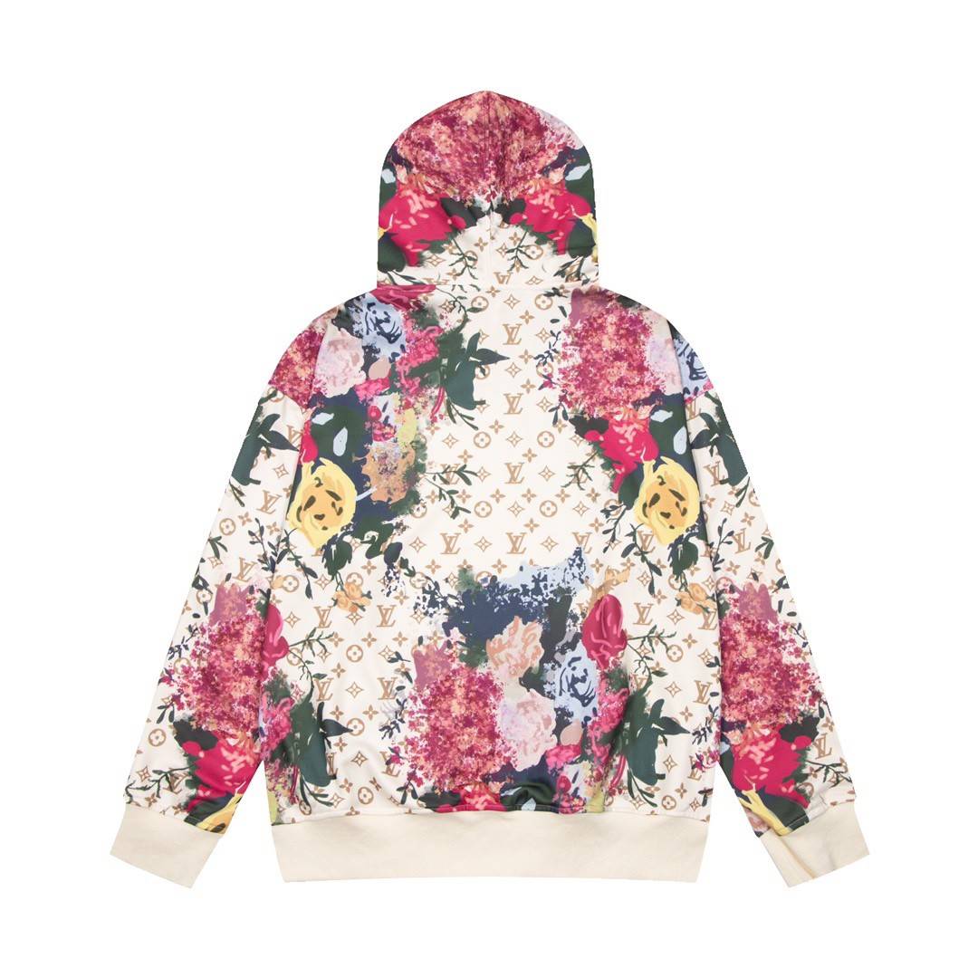 LV Flower Hoodie / LOUIS VUITTON Hoodie Flower เกรดออริจินอล มีป้ายแท็กที่คอเสื้อ ใส่ได้ทั้งผู้หญิงผู้ชาย พร้อมส่งที่ไทย ภาพสินค้าถ่ายจากงานขายจริง ใช้งานต่างประเทศได้