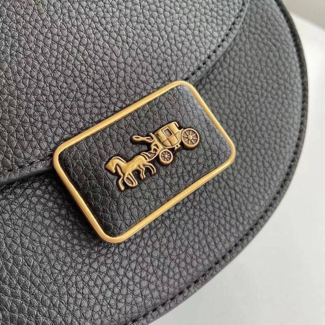 COACH ALIE SADDLE BAG : BLACK