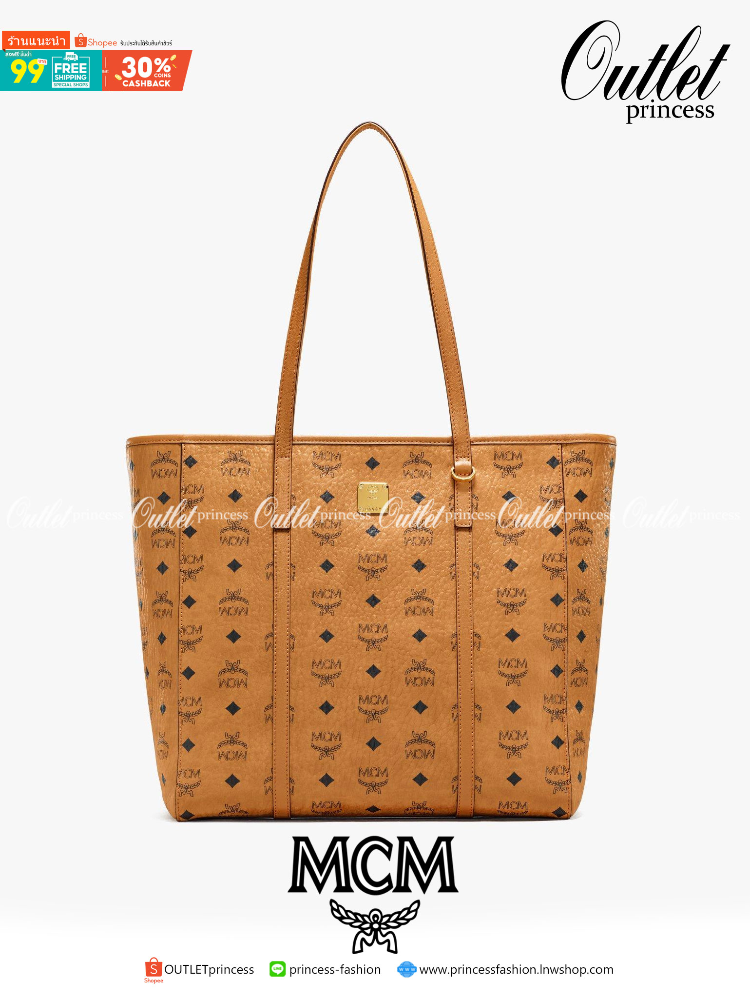 M.C.M MEDIUM TONI SHOPPER ไซส์ใหม่!! รุ่นยอดฮิต ติดกระแสไม่เลิก!! กระเป๋าสะพายไหล่ ทรง shopper รอบนี้ใบใหญ่จุใจแม่ไปเลยจ้า วัสดุหนังแคนวาสคุณภาพดี ปากกระเป๋ามีซิปรูดกันของหล่น รูดใช้งานง่าย ภายในเป็นช่องโล่ง บุผ้าสวยชิค ใส่ของได้แบบเน้นๆ สะพายไปไหนก็ได้ ค
