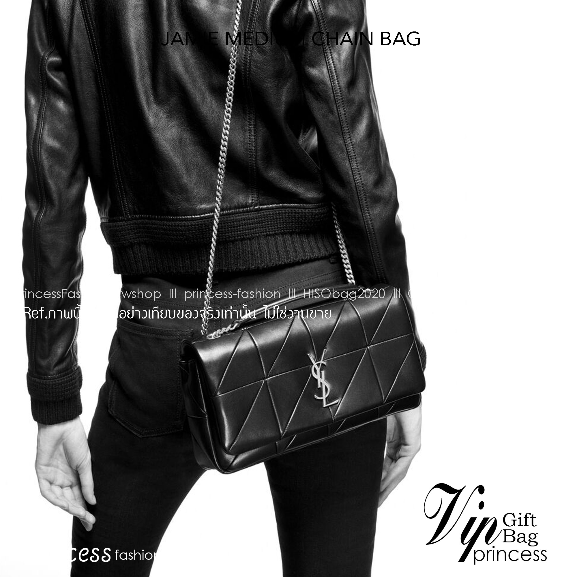 YSL JAMIE MEDIUM CHAIN BAG กระเป๋าสะพาย งานหนังสวยสมการรอคอยใครเล็งใบนี้มาแล้วน้า มาพร้อมสายโซ่สีทองเพิ่มความหรูขับผิว