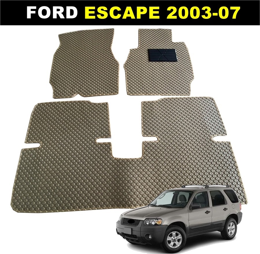 พรมปูพื้นรถยนต์ FORD ESCAPE 2003- 07 พรมลายกระดุม 3ชิ้น