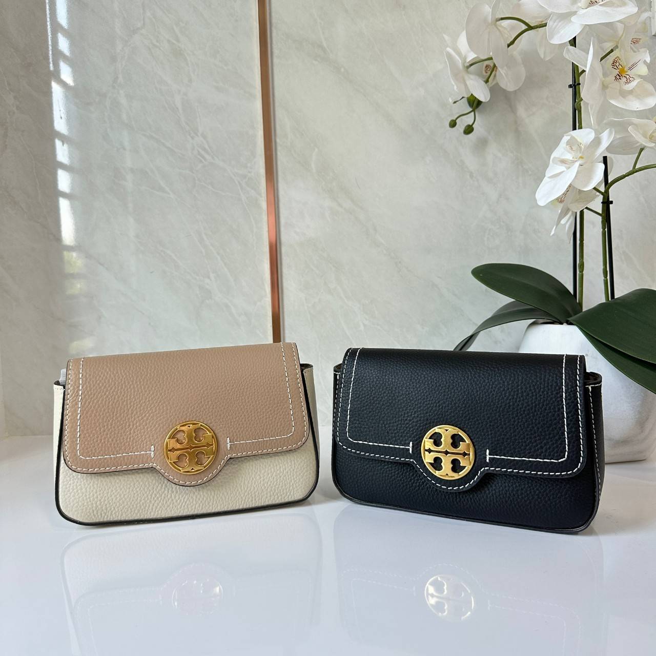 MINI พร้อมส่ง 2 สี TORY BURCH FELIX MINI CROSSBODY BAG กระเป๋าสะพาย เกรดท็อปออริ เกรดดีสุด สลับแท้ 1:1