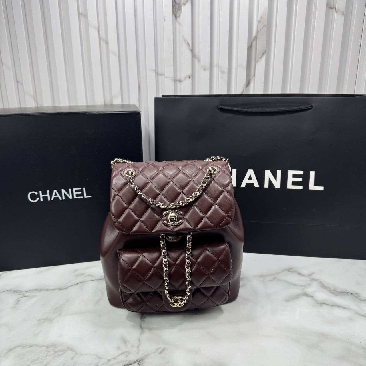 ORI หนังแท้ | Chanel Duma Backpack กระเป๋าเป้ไซส์มินิ น่ารักน่าใช้สุดๆ ไอเท็มยอดฮิต รูปทรงทันสมัย ดีเทลความสวยมากมาย