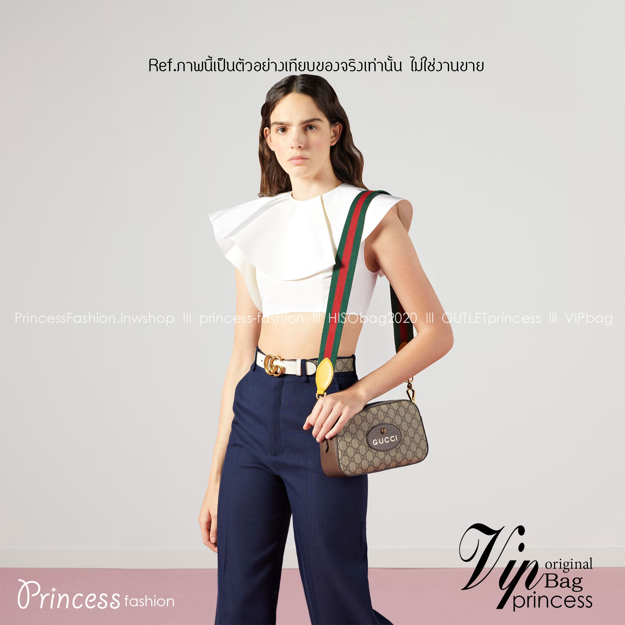GUCCI GG small messenger bag / GG neo vintage crossbody bag กระเป๋าสะพายข้างตัวท็อปฮิต ทรงสวย ใช้งานง่าย โดดเด่นตรงสายสะพายสีสดใสเป็นเอกลักษณ์ ตัดกันกับกระเป๋าได้อย่างลงตัว