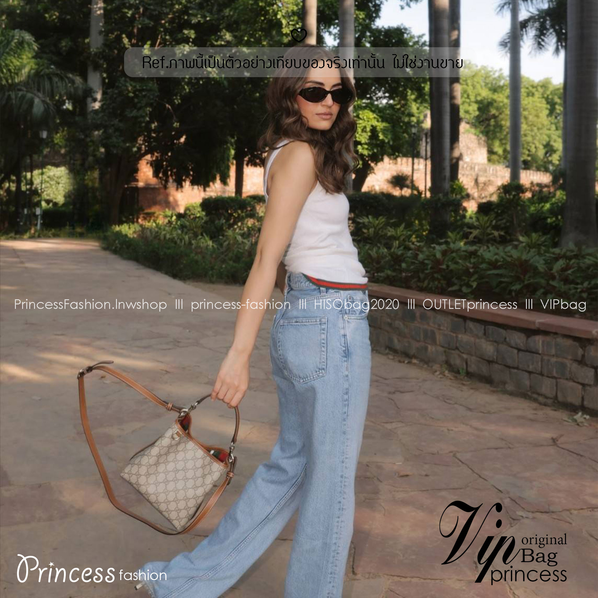 GUCCI GG Emblem mini bucket bag กระเป๋าทรงบัคเก็ตวินเทจรูปทรงใหม่ งานแบรนด์หรู รุ่นนี้ทำออกมาตอบโจทย์ความฮิตมีห่วงอยู่ด้านหน้า สำหรับห้อยตุ๊กตา พวงกุญแจ หรือจะผูกโบว์สวยๆก็เลิศ ดีไซส์สวยใช้งานง่าย ภายในโล่งกว้าง