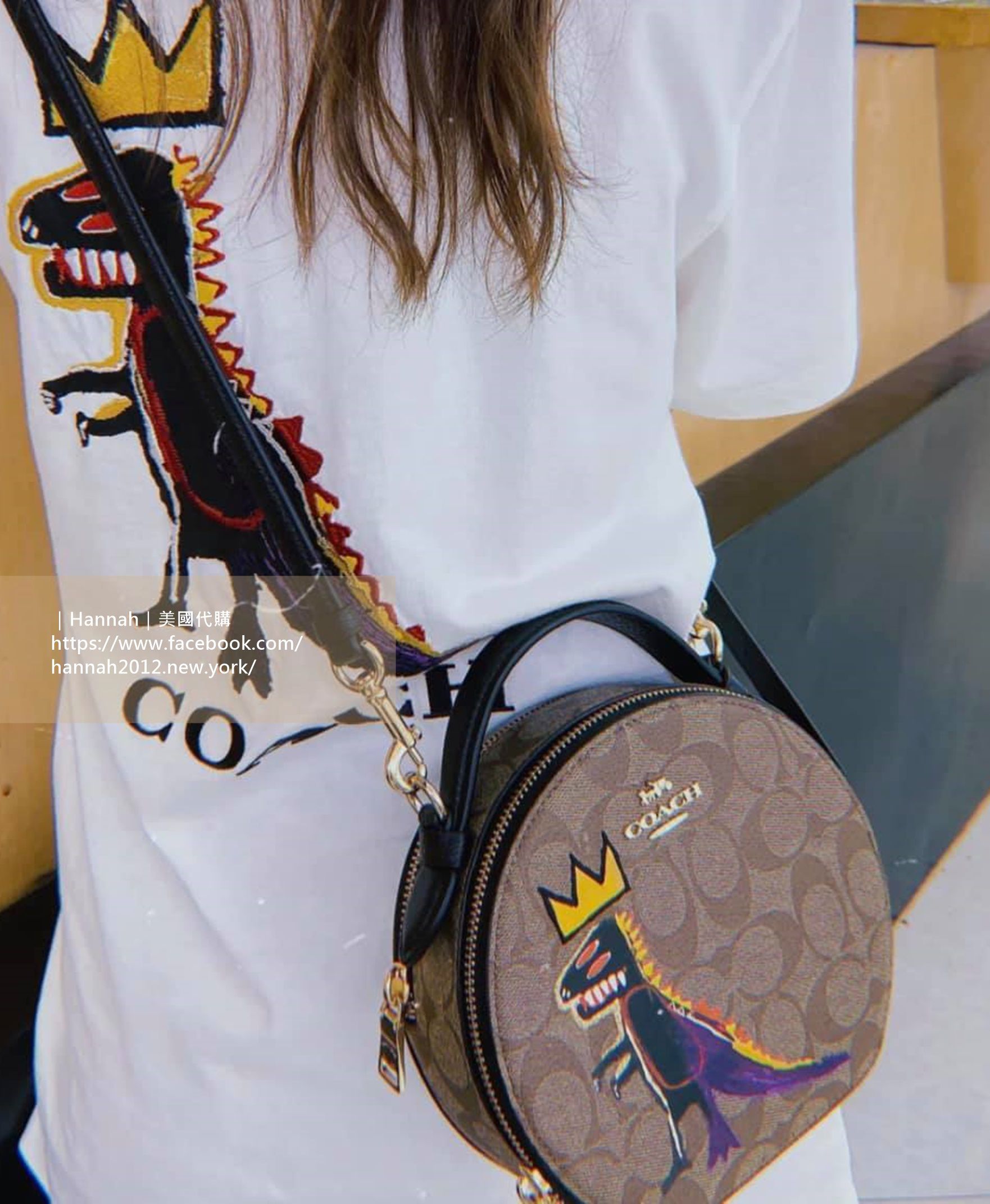 OUTLET 】COACH X JEAN-MICHEL BASQUIAT CANTEEN CROSSBODY IN SIGNATURE CANVAS (COACH C5658) พร้อมส่งที่ไทย ราคาสุดคุ้ม