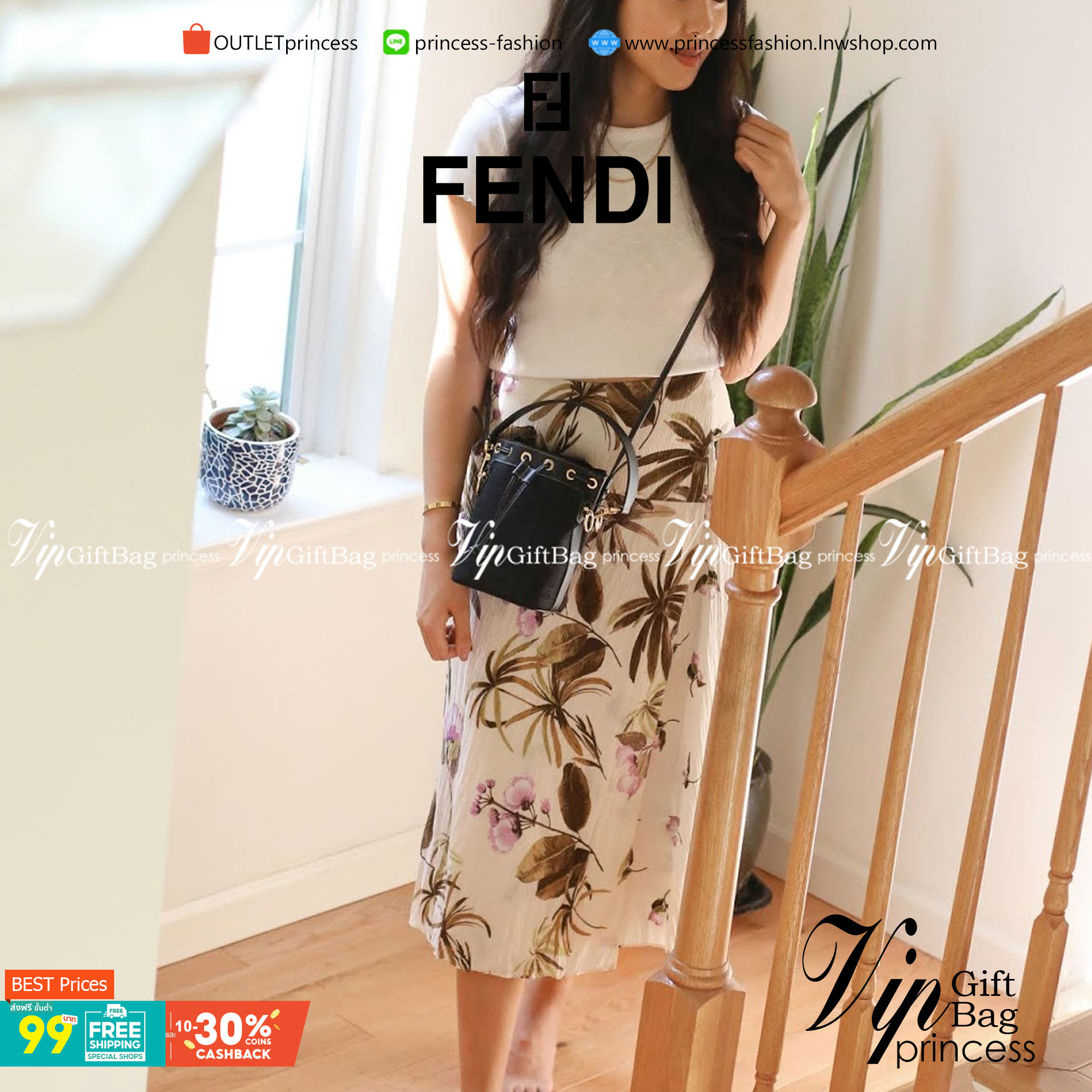 FENDI Mon Tresor Mini leather bucket bag กระเป๋าถือทรงขนมจีบสุดคิ้วท์ หรือสะพายไหล่ วัสดุหนังแท้อย่างดี รุ่นใหม่ล่าสุด สวยหรู ดูแพง คุณนายสุดไปเลยค่า ถือแล้วสวยมากๆ จุของได้กำลังดี ทรงนี้ต้องมีติดตู้ไว้สักใบนะคะ!