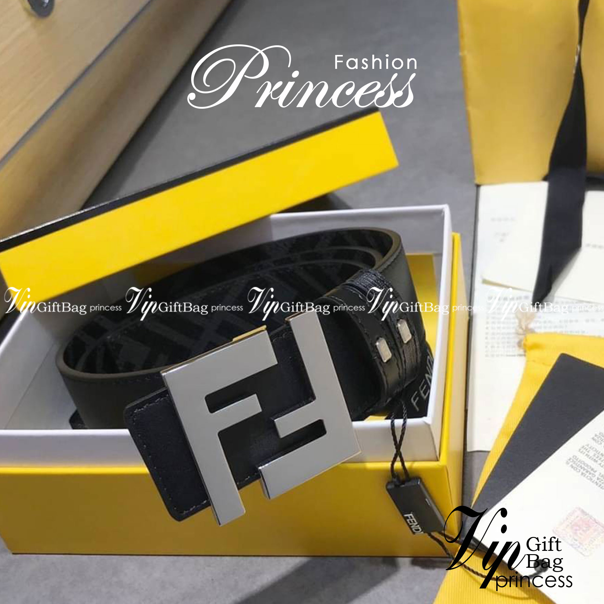 FENDI Belt Black leather belt / FF Belt เข็มขัดเฟนดิหนังแท้ เกรดออริจินอล ดีไซน์เรียบหรูเข้ากับทุกลุค ใช้ได้ทั้งชายหญิง มาพร้อมกล่อง ห้ามพลาดค่ะ! พร้อมส่งที่ไทย ภาพถ่ายจากงานขายจริง ใช้งานต่างประเทศได้