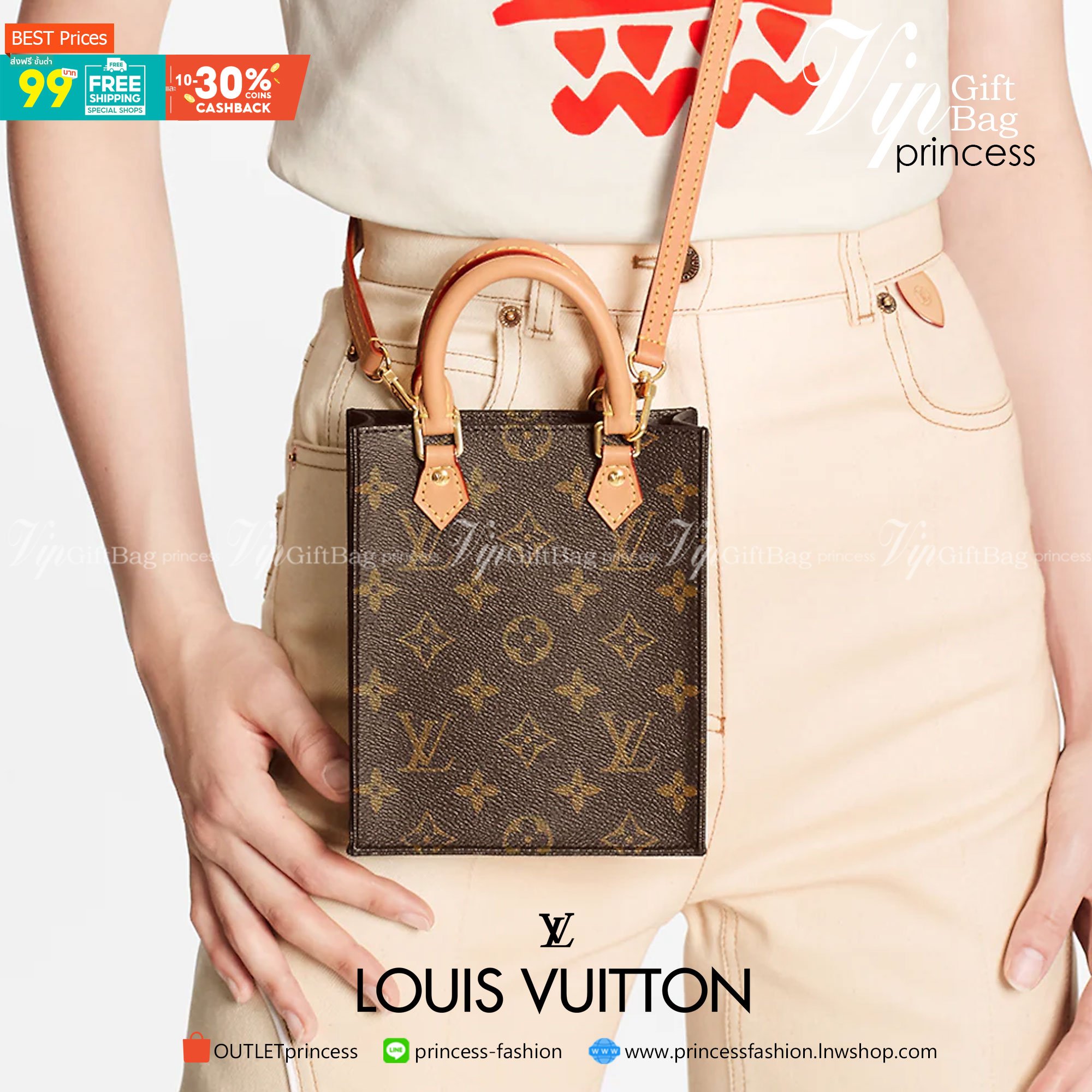 LV Petit Sac Plat / LV MINI TOTE เกรดใช้งานสลับใบจริงได้ เทพออริจินอล เนื้องานสวยงาม หนังแท้ ภาพสินค้าถ่ายจากงานขายจริงใช้งานต่างประเทศได้