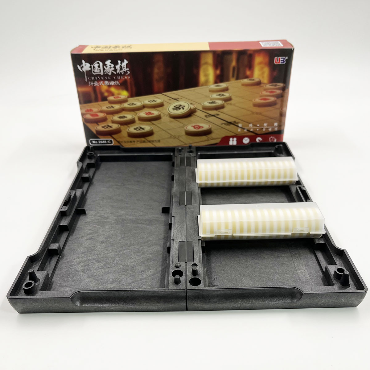 ชุดหมากรุกจีนแม่เหล็กพับได้ขนาดพกพา25x25 cm.แบรนด์UB No.2648-C chinese chess
