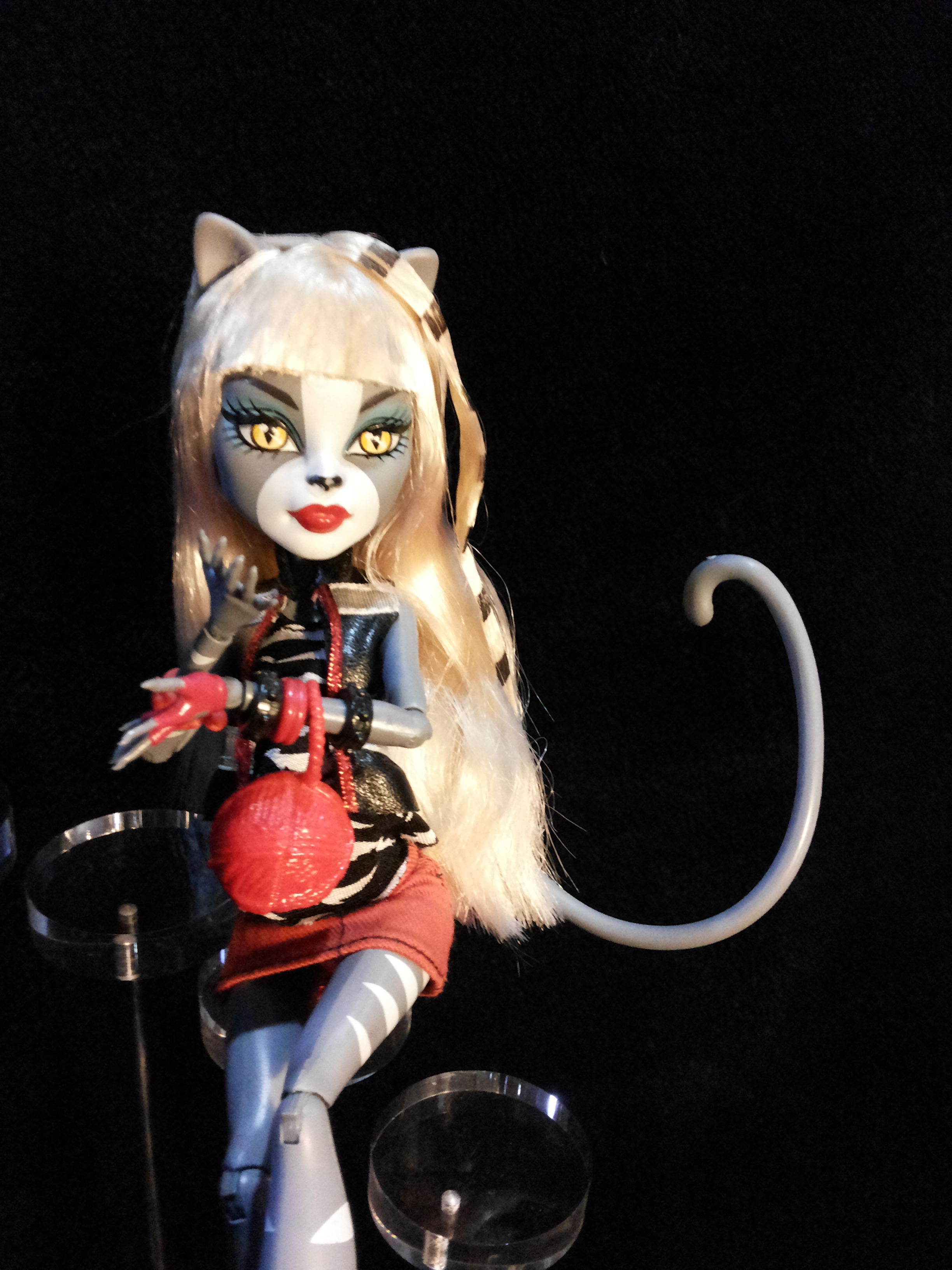Monster High 1st Wave_Meowlody and Pursephone ตุ๊กตามอนสเตอร์ไฮแท้มือสองสภาพดีมาก