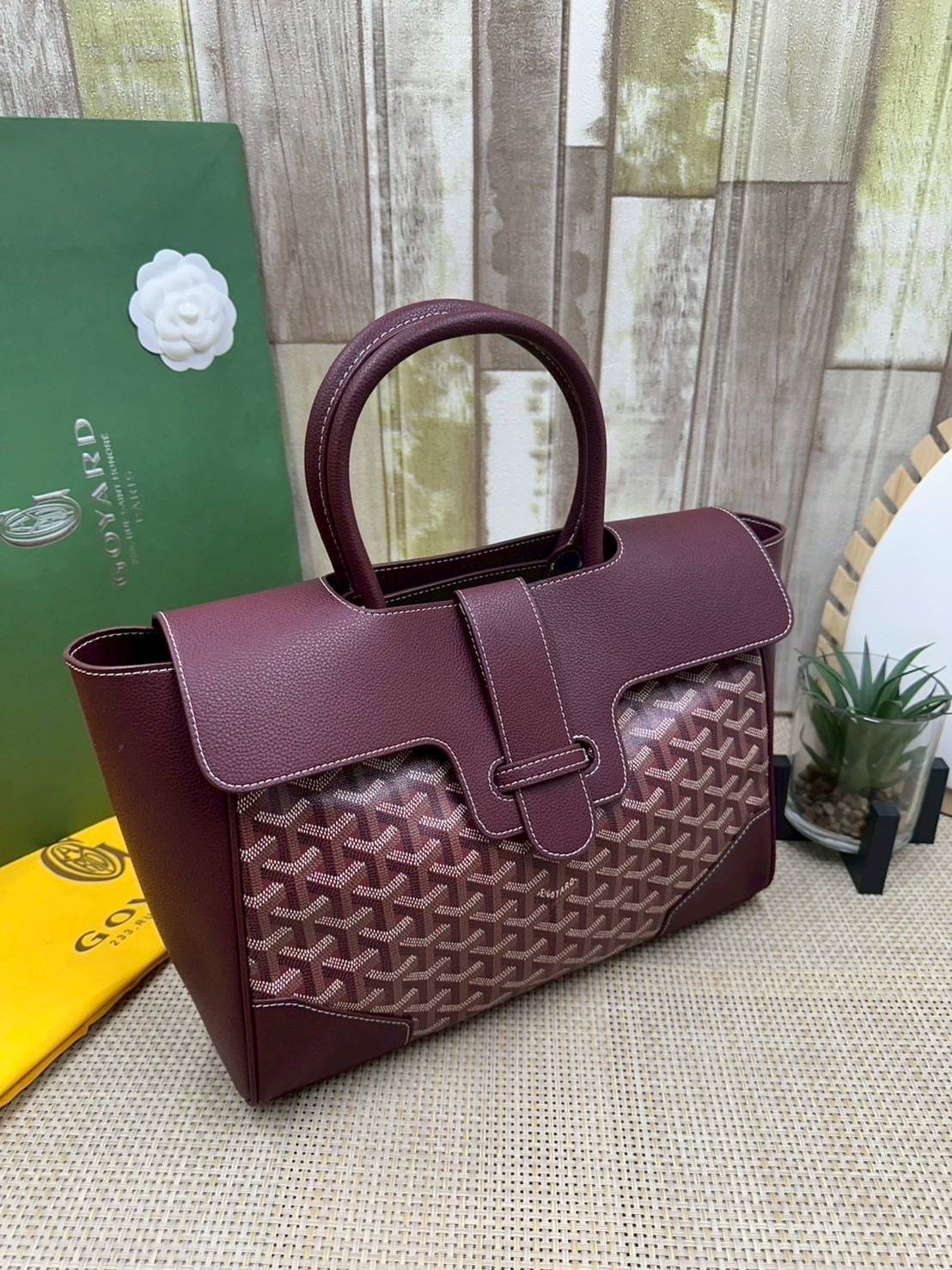 5 สี ORI หนังแท้ | Goyard Saigon Tote Bag กระเป๋าสะพายทรงโท้ท พร้อมหูจับใช้งานง่าย ภายในโล่งกว้าง หรูหราลงตัว