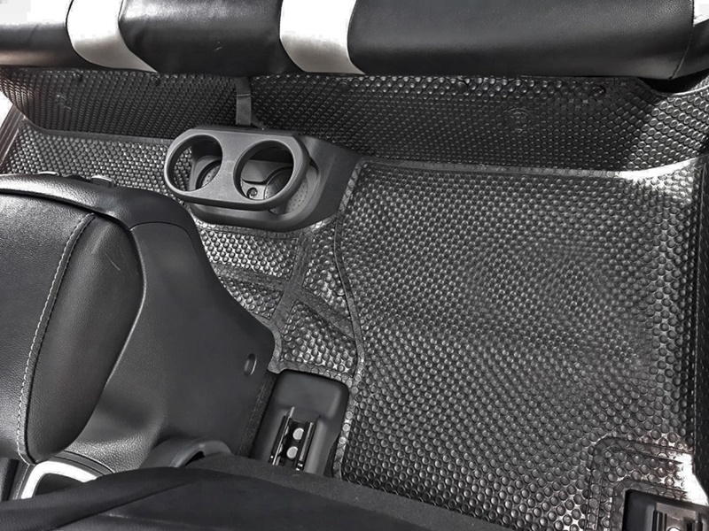 พรมกระดุมเม็ดเล็กรีดขอบ NAVARA NP-300 4ประตู สีดำ เต็มคัน