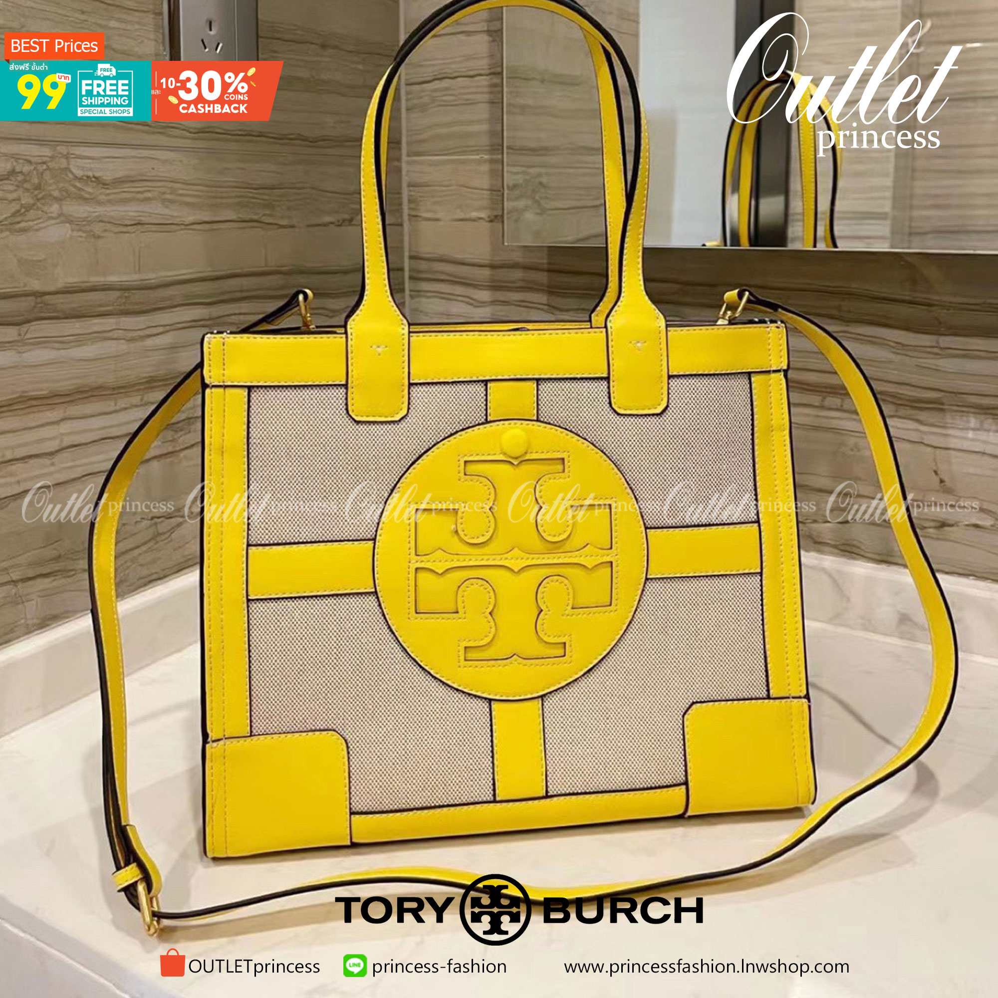 Tory burch ella canvas quadrant tote กระเป๋าสำหรับใช้ในวันที่มีกิจกรรมทางการ เช่น วันที่ไปเยี่ยมลูกค้าของบริษัทหรือประชุมสำคัญ อันดับแรกที่ควรคำนึงถึงเลยคือ "ความสุภาพของสีกระเป๋า" ในวันสำคัญเช่นนี้คุณควรเลือกกระเป๋าที่มีโทนสีเรียบง่ายสีสันไม่ฉู