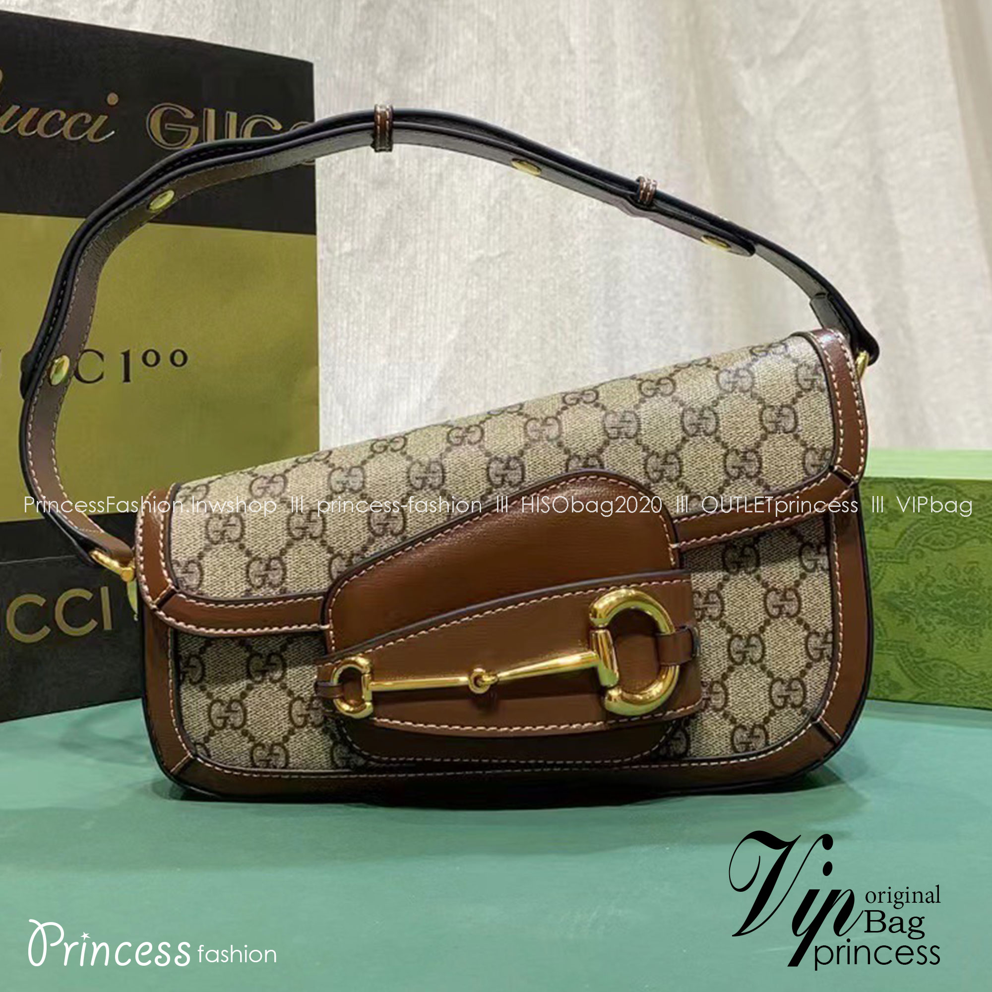 10" GUCCI HORSEBIT 1955 SMALL SHOULDER BAG by an asymmetrical shape กระเป๋าสะพายไหล่ดีไซส์รูปทรงร่วมสมัย