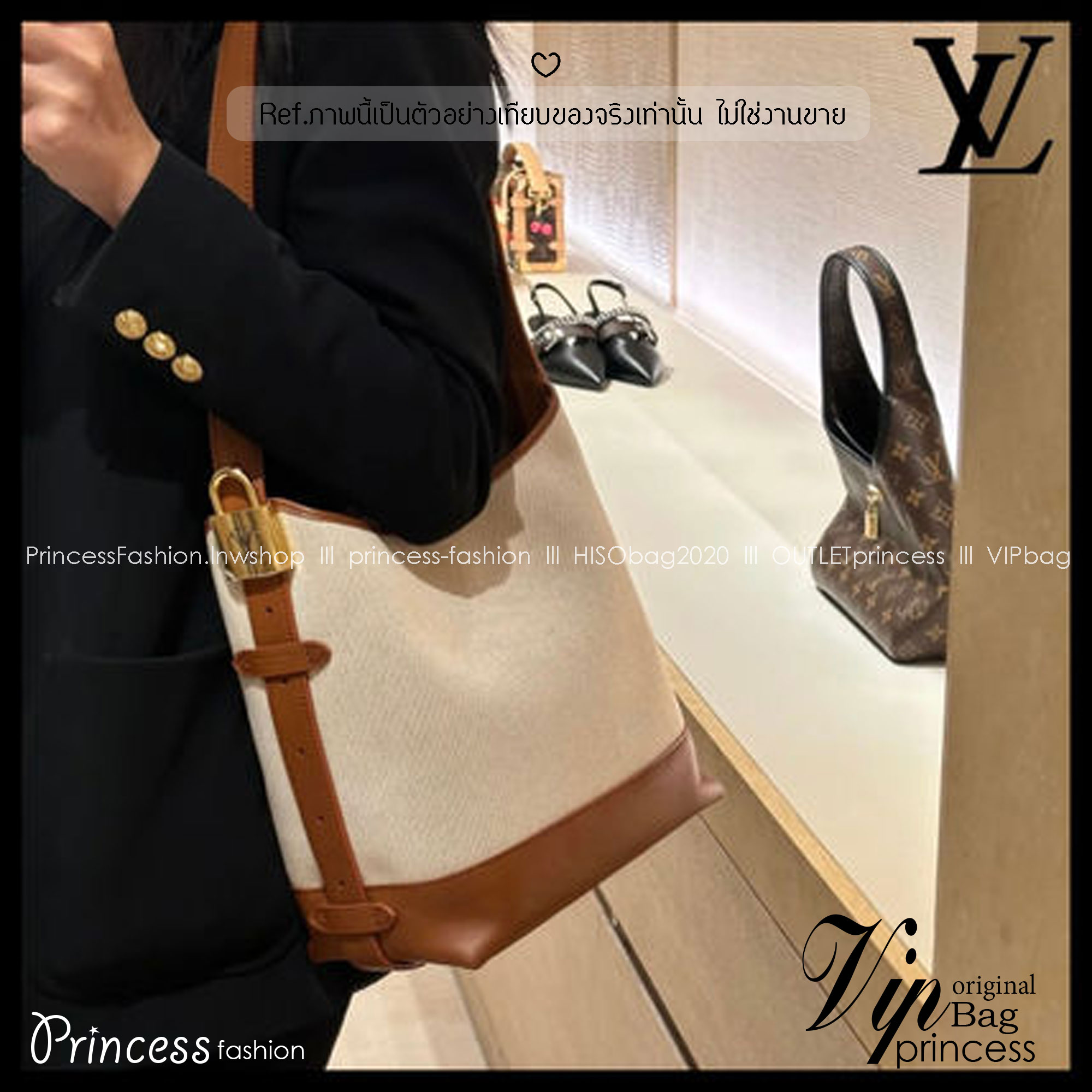 LV Low Key Hobo PM Bag กระเป๋าสะพายทรงโท้ทรุ่นใหม่ งานคอตตอนแคนวาส เผยความเรียบหรูมีระดับด้วยรูปทรงเรียบง่ายและงานฝีมือประณีตไร้ที่ติ ประดับแม่กุญแจสัญลักษณ์สุดไอคอนิก