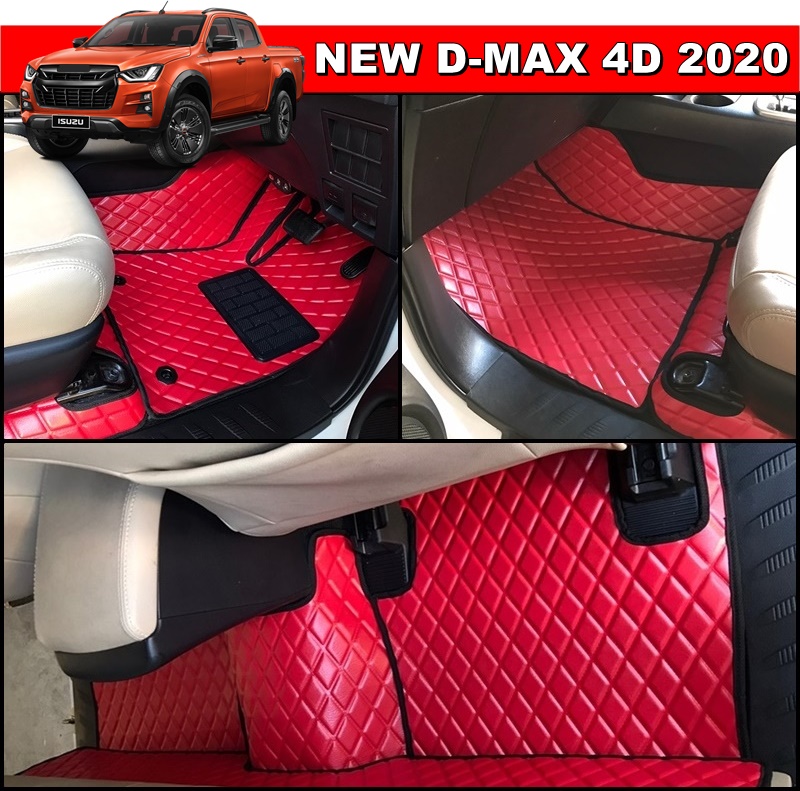 พรมปูพื้นรถยนต์ ISUZU D-MAX 4D 2020 ลายDIAMOND เต็มคัน