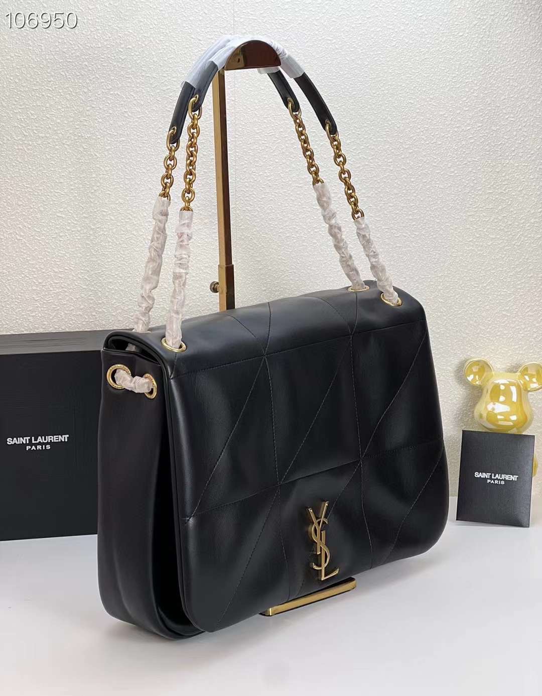 YSL JAMIE LARGE IN LEATER BAG 43cm กระเป๋าสะพายใบใหญ่ เกรดหนังสวยเต็มใบ เกรดออริ 1:1 ใช้งานต่างประเทศได้