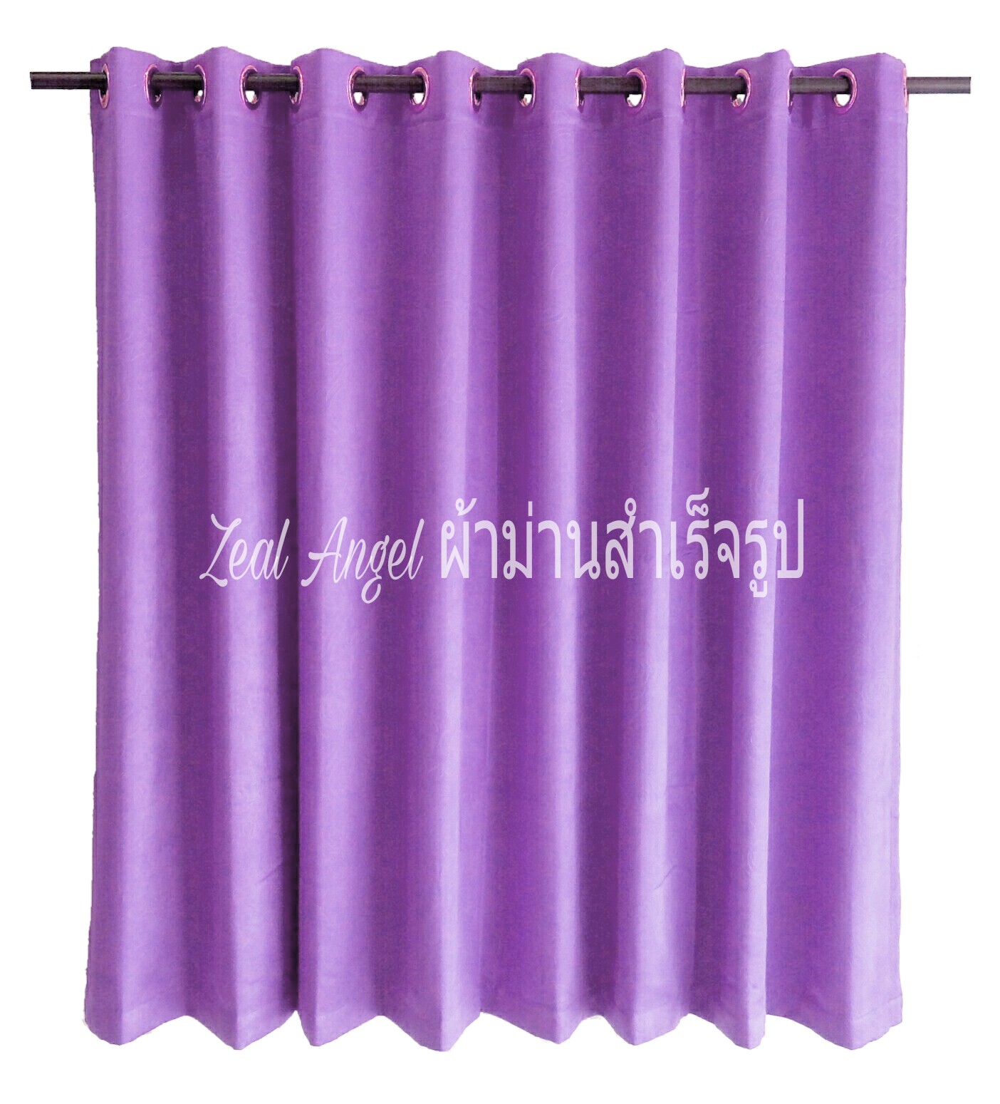 ผ้าม่านก.270*ส.180ซม./ผืน รุ่นRose สีม่วง