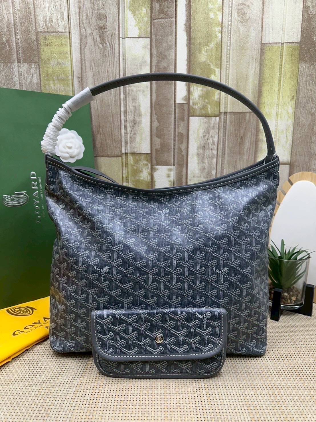 พร้อมส่ง 8 สี ORI หนังแท้ | Goyard Bohème Hobo Bag กระเป๋าสะพายทรงโฮโบ สะท้อนถึงความเบา ความยืดหยุ่น เปิดปิดแบบซิป สะดวกสบายขึ้น