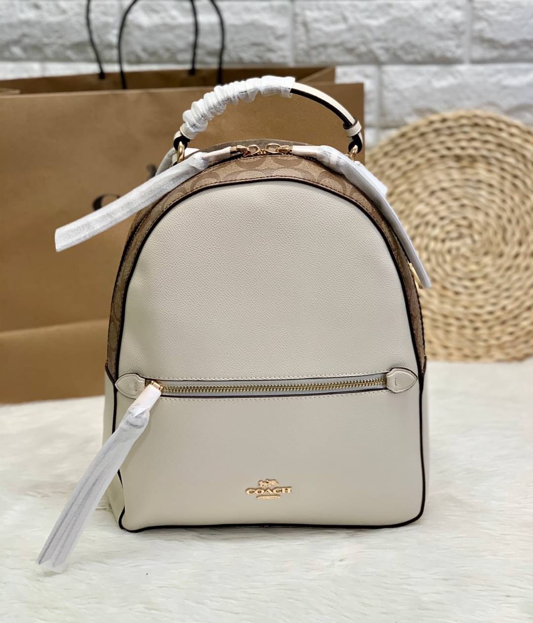 COACH Jordyn Backpack With Signature Canvas ((76622))