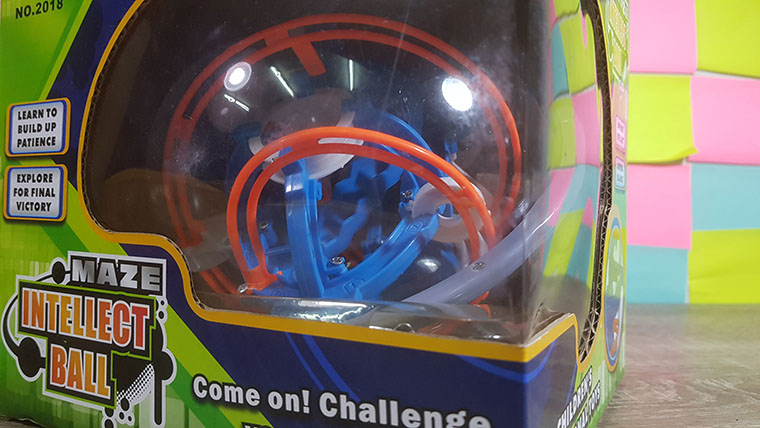 เกมลูกเหล็กเขาวงกตทดสอบสมาธิ