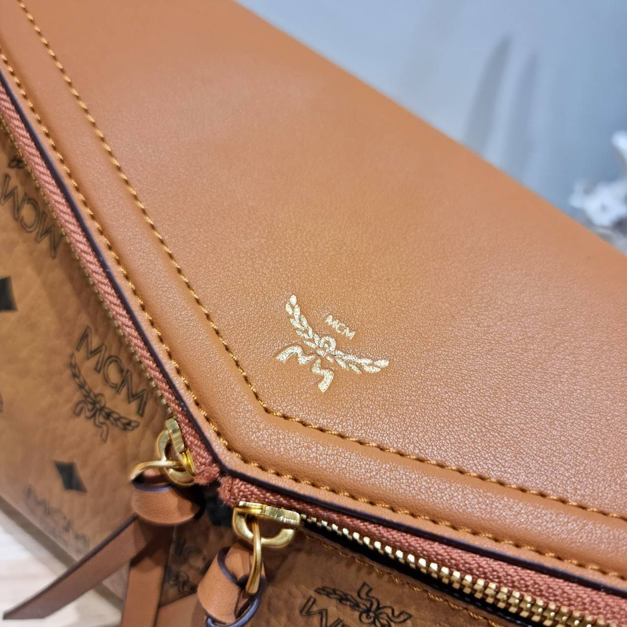 M.C.M DIAMANT 3D SHOULDER BAG IN VISETOS LEATHER MIX กระเป๋าสะพายคอลเลคชั่นสุดปัง สวยหรูในแบบฉบับคนมีสไตล์ เกรดท็อปออริ 1:1 สลับแท้