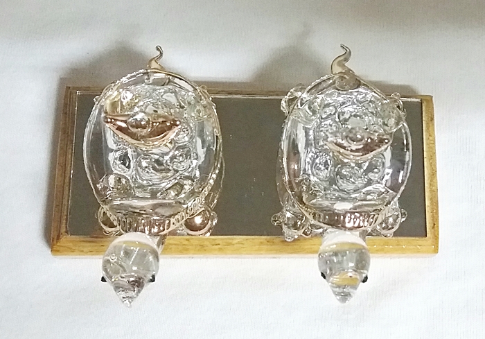 สินค้าเลิกผลิตค่ะ เต่าคู่ก้อนทองคริสตัลแก้วเป่า ช่วยเสริมฮวงจุ้ยการงานค่ะ